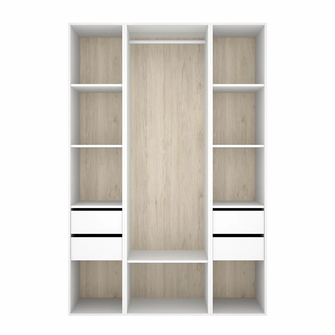 DEKIT Grupo RIMOBEL-Conjunto Armario-VESTIDOR con Trasera Reversible