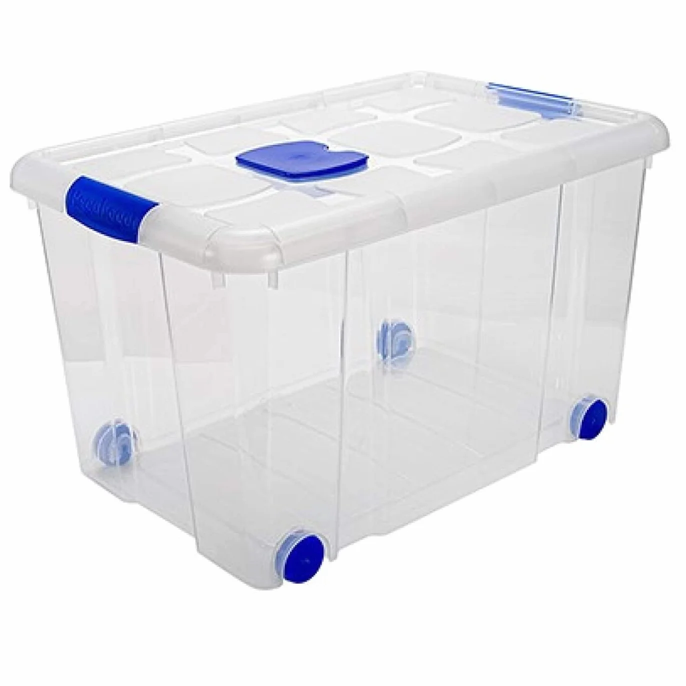 Acan Tradineur Pack de 2 Cajas de Almacenamiento 55 L 34,5 x 58,5 x 39,5 cm Plástico
