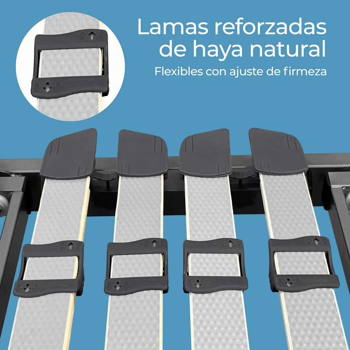 amuéblate online - Pack Cama Eléctrica Articulada Reforzada Ergotop de 5 Planos con Colchón Viscoelástico Dorsaltec, 105 x 190 cm