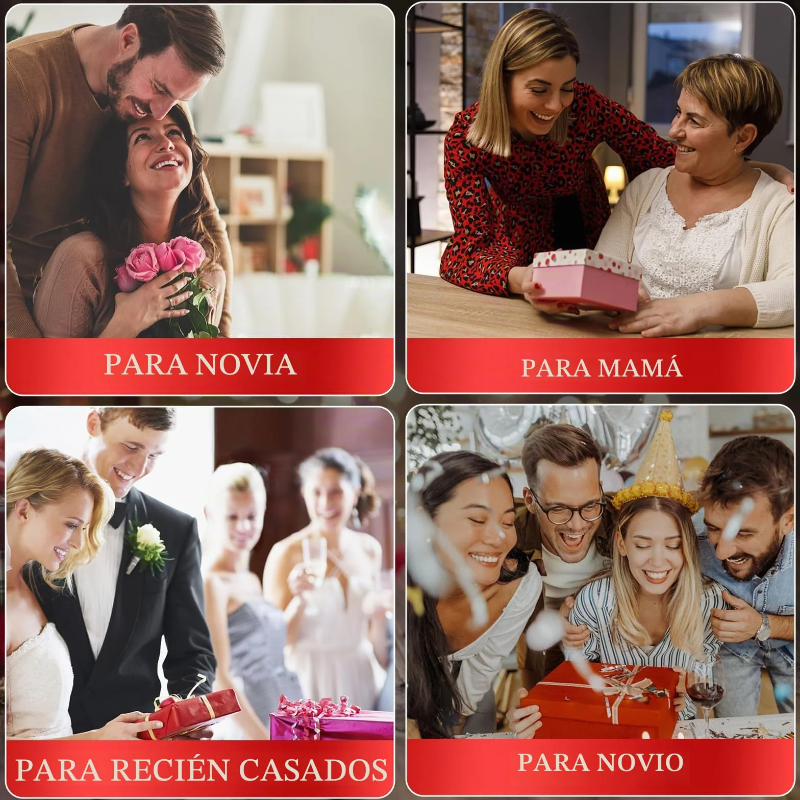 BOLEi Rosa eterna para Ella, Rosa de la Bella y la Bestia, Rosa eterna en Cristal con LED, Boda para Ella, Regalos de cumpleaños para Ella, Regalo de Rosa preservada para Ella, mamá, Abuela