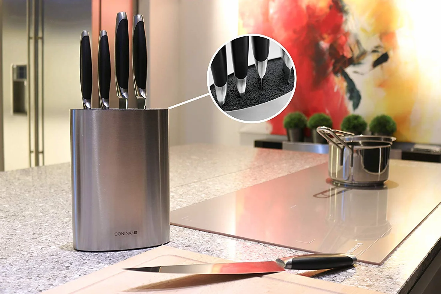 Soporte Cuchillos Cocina Acero Inoxidable Coninx Saporo Porta Cuchillos Diseño Compacto