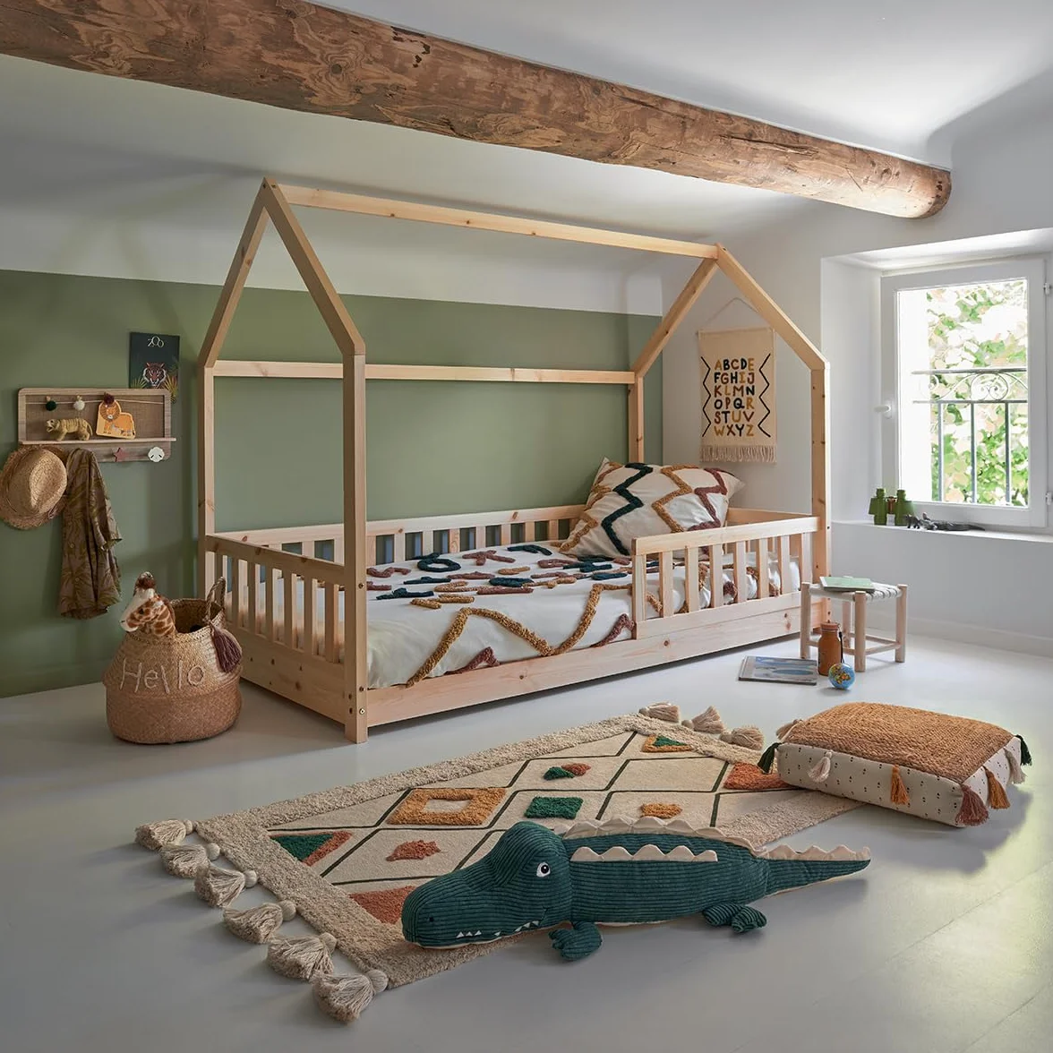 Atmosphera - Cama cabaña Infantil «Bosco» - Madera 90 x 190 cm