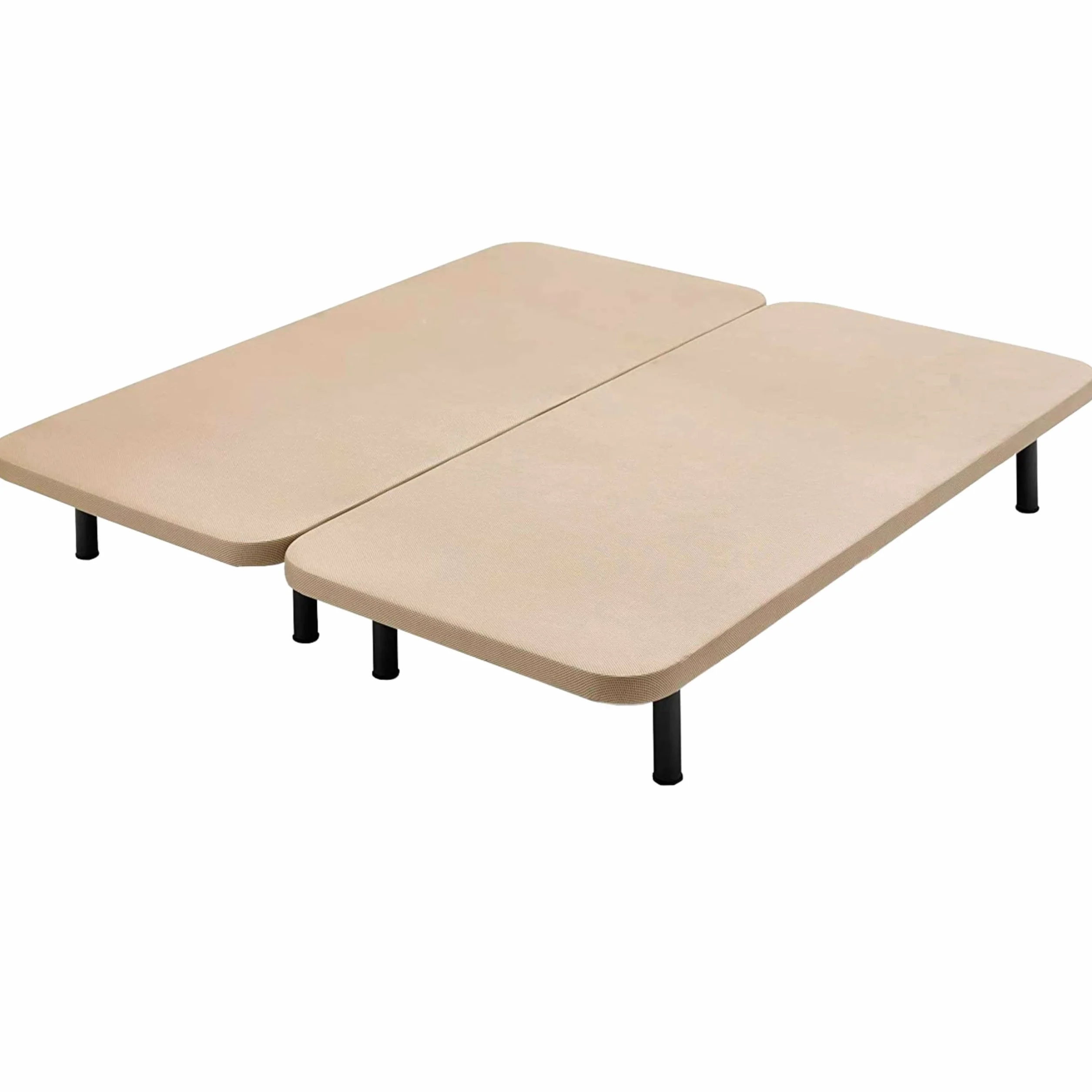 Miroytengo Base de Cama XL 180x190 cm Tubo 40x30 Color Beige 5 Refuerzos Tejido 3D Transpirable (Patas Incluidas)
