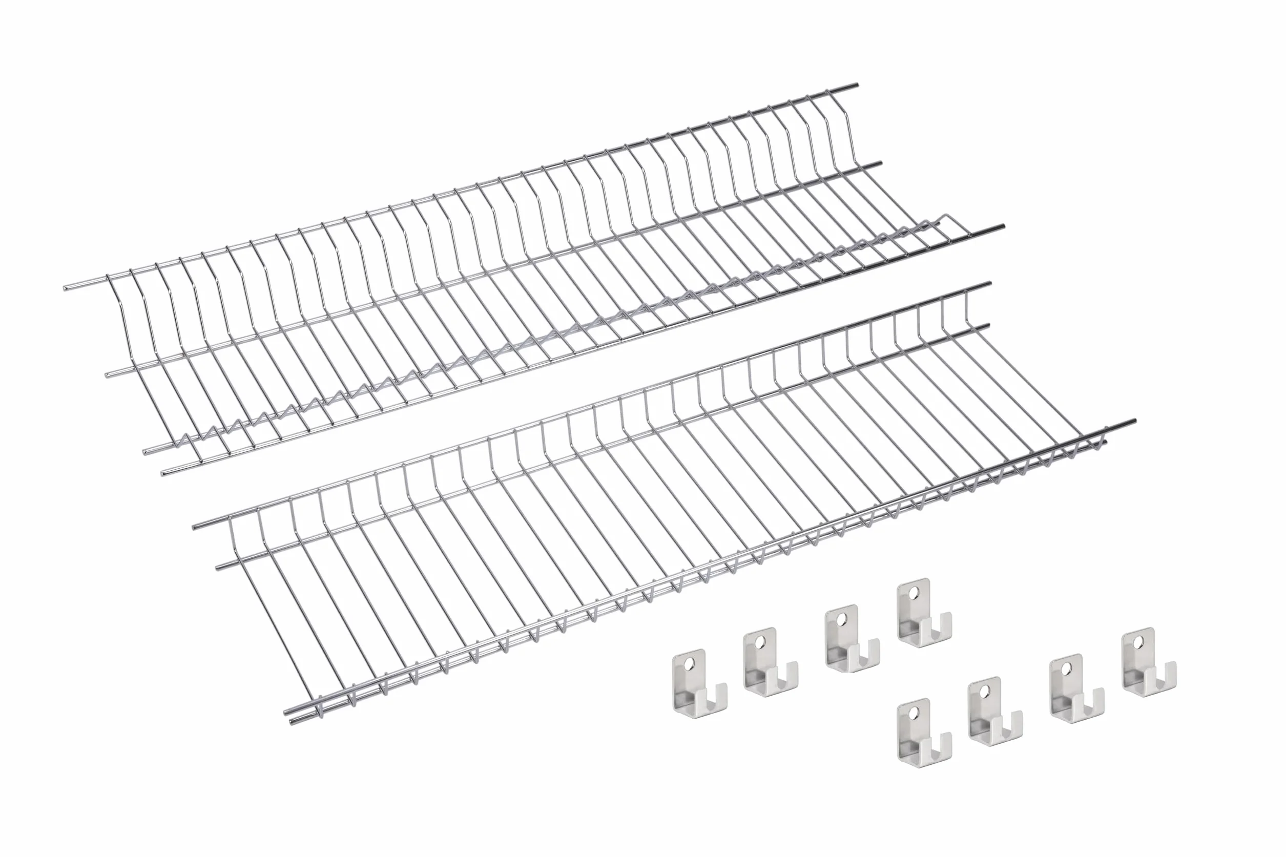 Sauvic Juego de escurreplatos y escurrevasos Acero Inoxidable para armarios de 65 cm.