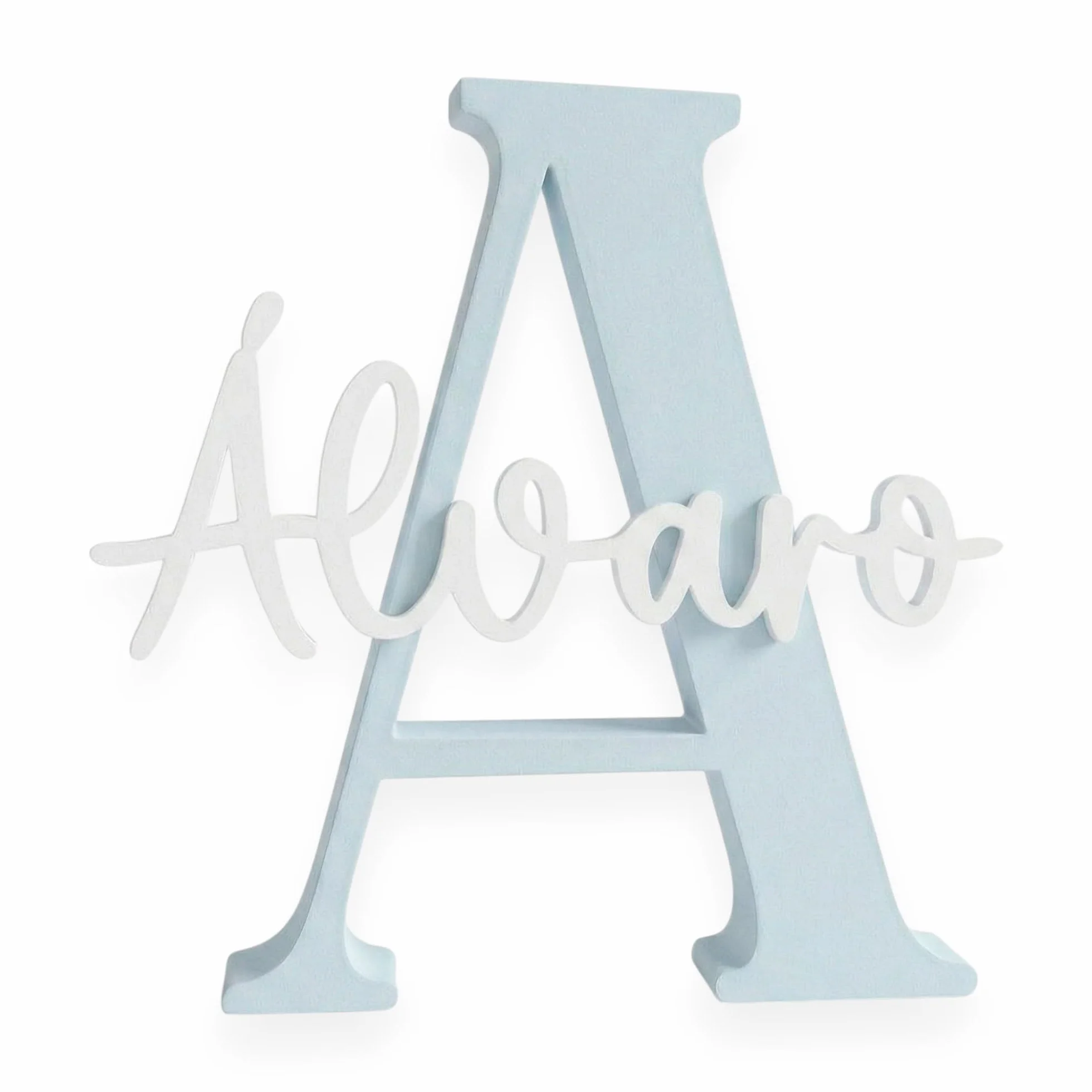 Letra con nombre personalizada decorativa mesas dulces comuniones decoración habitación letrero identificación