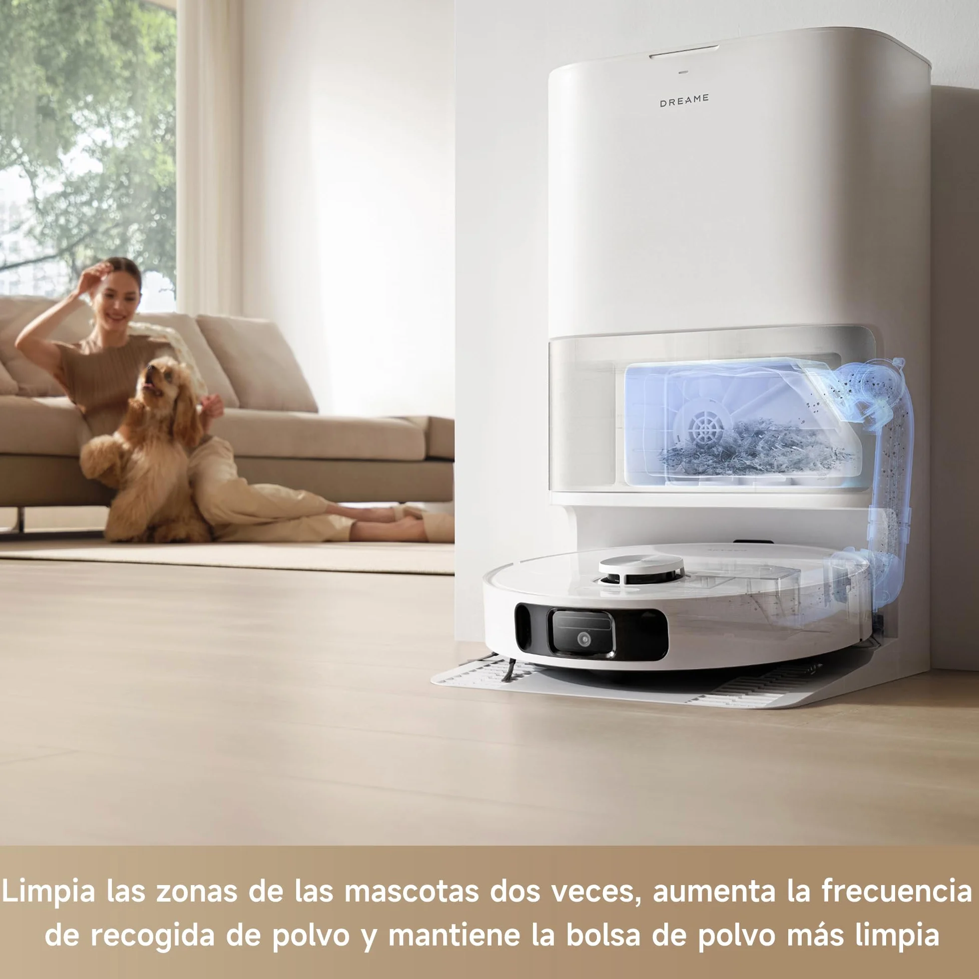 DREAME L10s Ultra Gen 2 Robot Aspirador y Fregasuelos 10000 Pa RoboSwing MopExtend Estación Base Automática