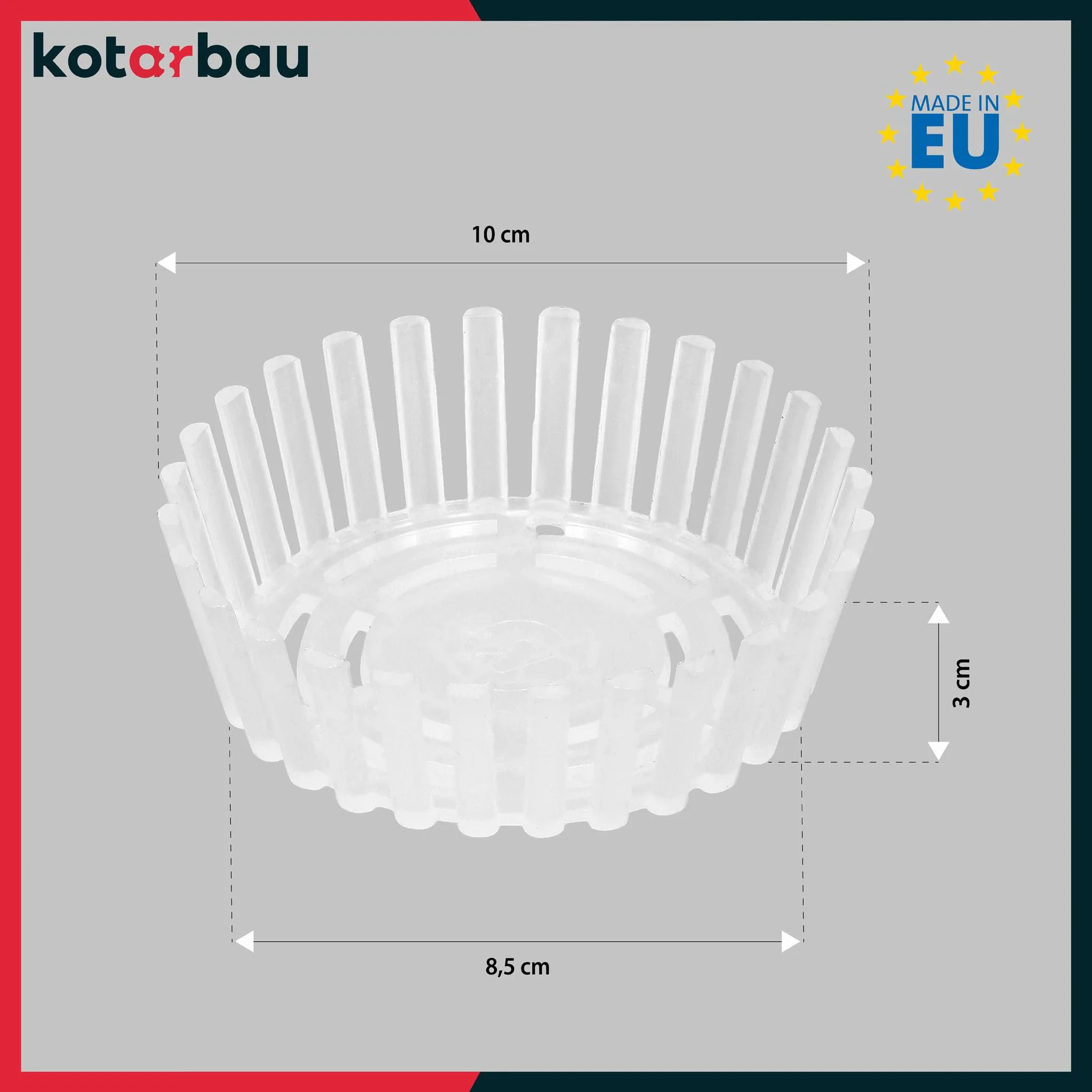 KOTARBAU® Set de 30 Unidades Pesos de Fermentación - Rejilla de Fermentación para Tarros - Polipropileno - 100 mm - Transparente - Accesorio para Conservas