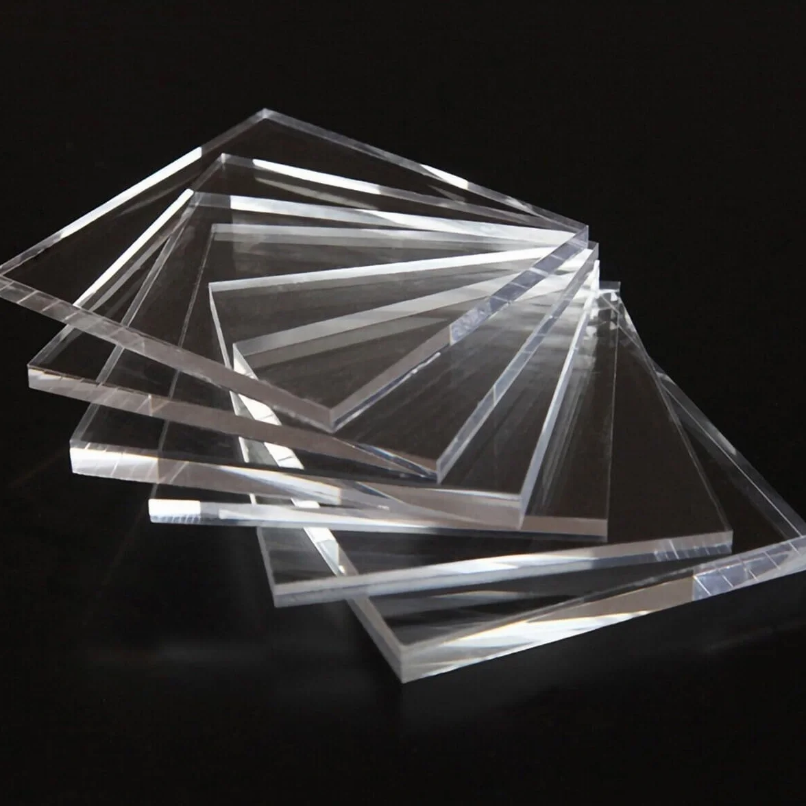 AtHaus® Placa acrílica transparente 4 mm 900 x 500 mm borde pulido liso
