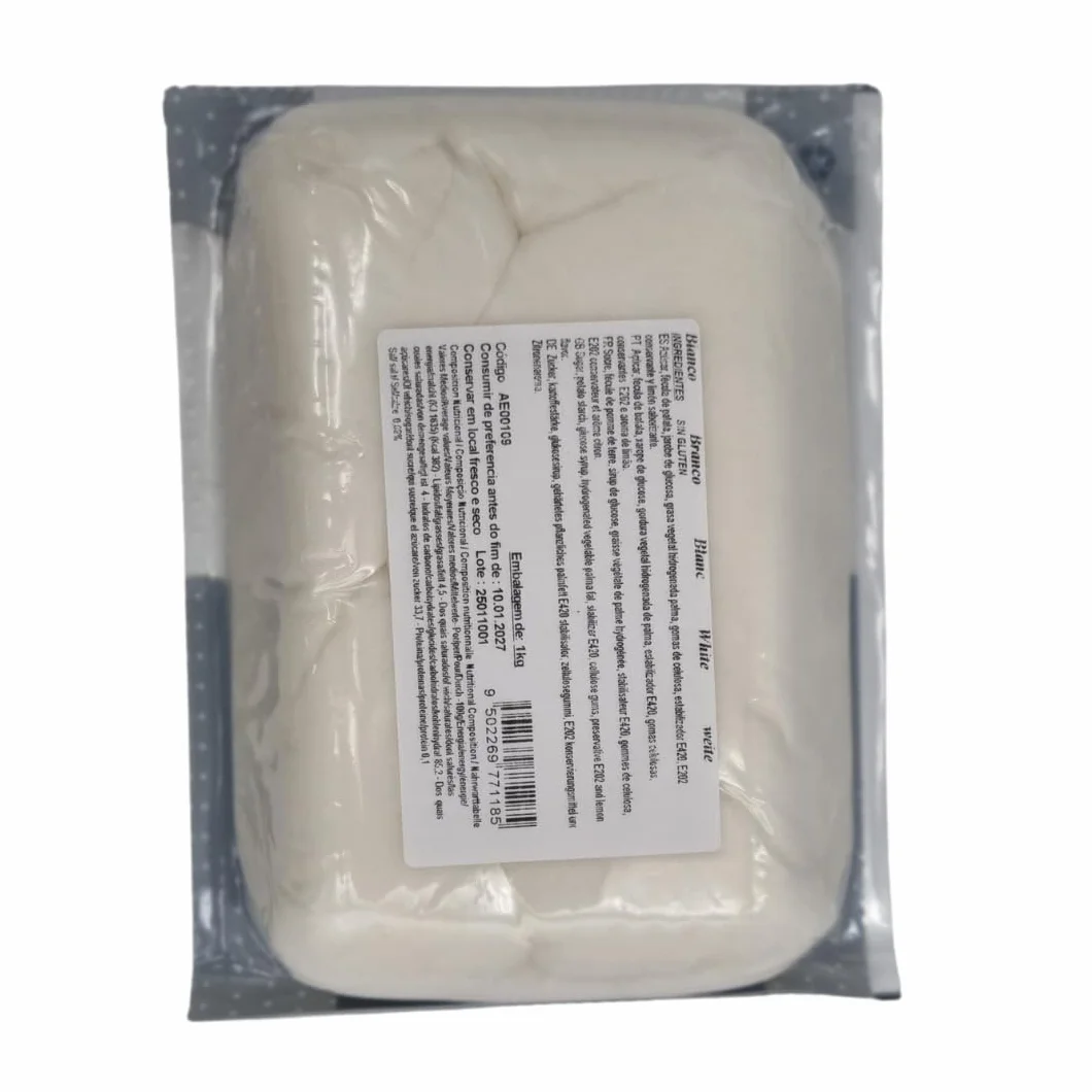 Azucren Fondant 1 Kg Pasta de Azucar Blanco para Cubrir Tartas