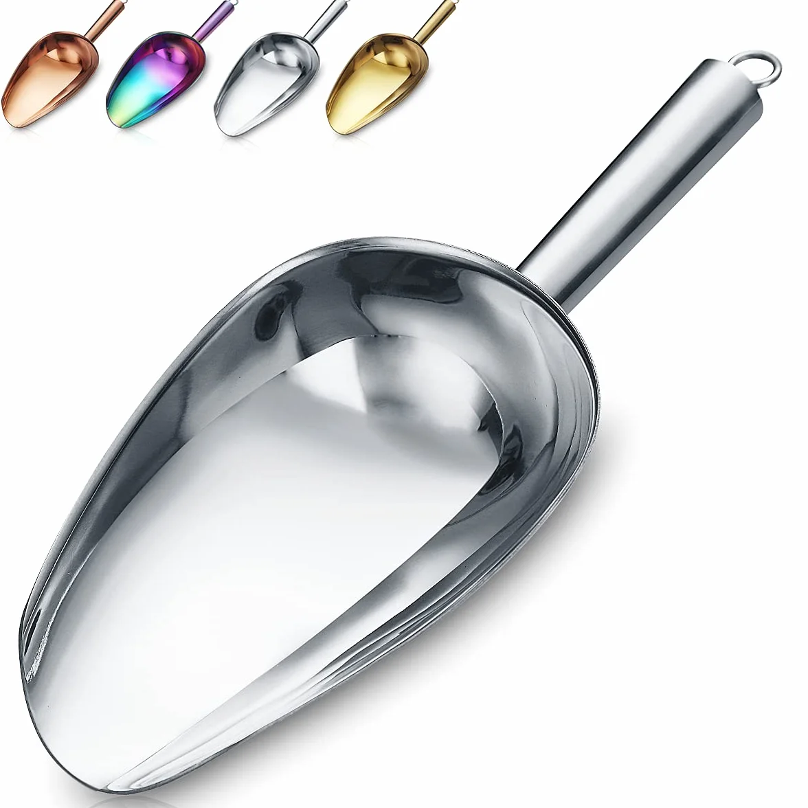 Cuchara Para Helado de Acero Inoxidable, 8 oz, 9 Pulgadas, Apto para Lavavajillas