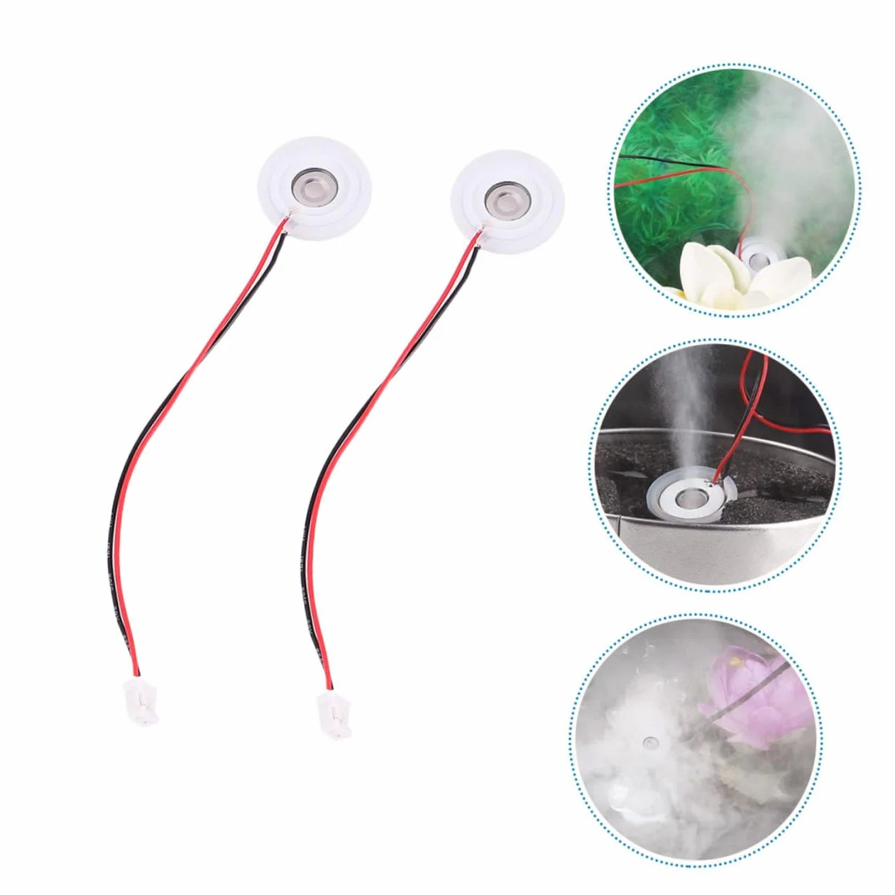 6 Piezas Tableta Atomizadora Fuente Kit De Reparación De Discos De Repuesto Humidificador Disco Generador De Niebla Ultrasónica Cerámica Máquina De Aromaterapia