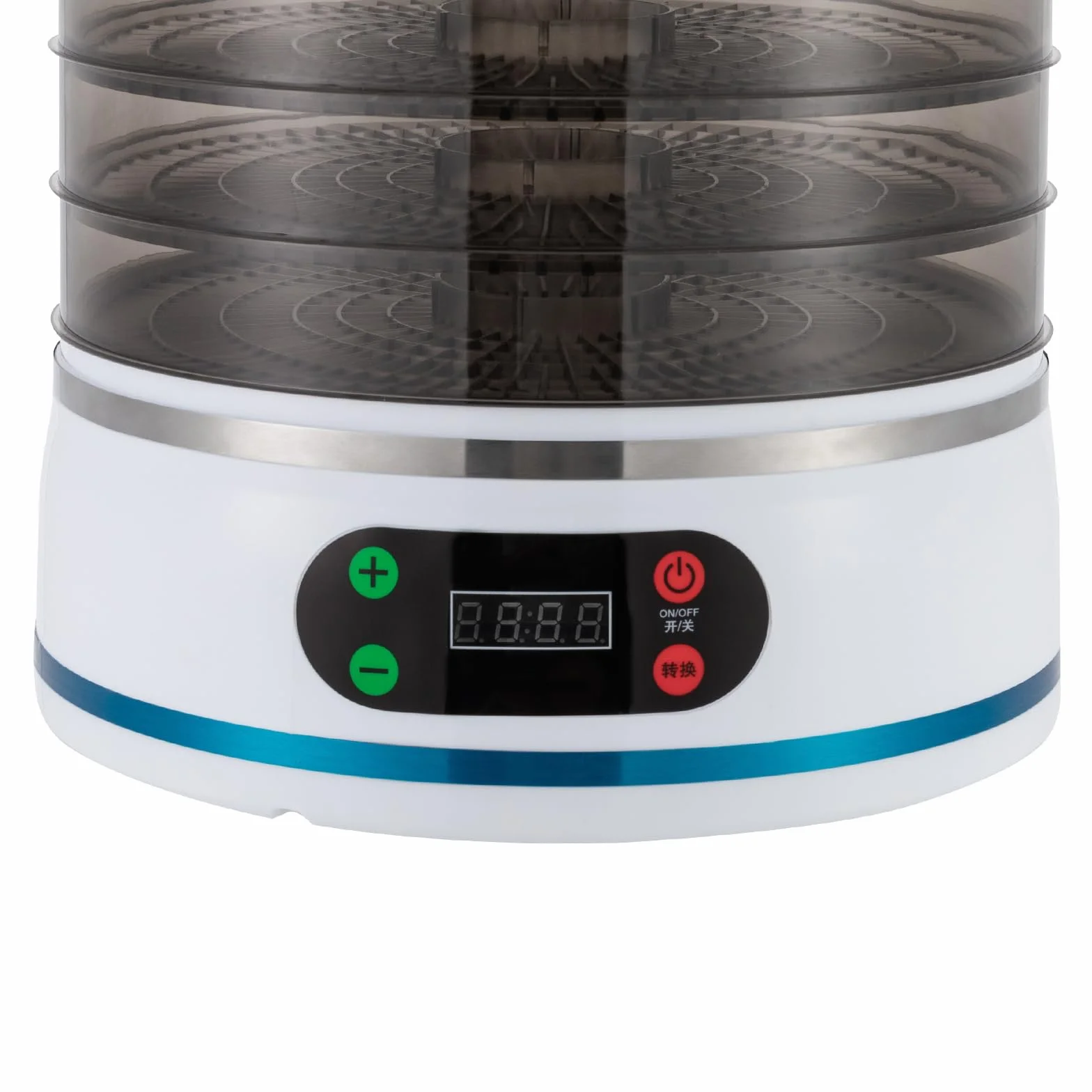 Deshidratador eléctrico de 350 W, 5 pisos, 28 x 32 cm para frutas, verduras, carne y hierbas
