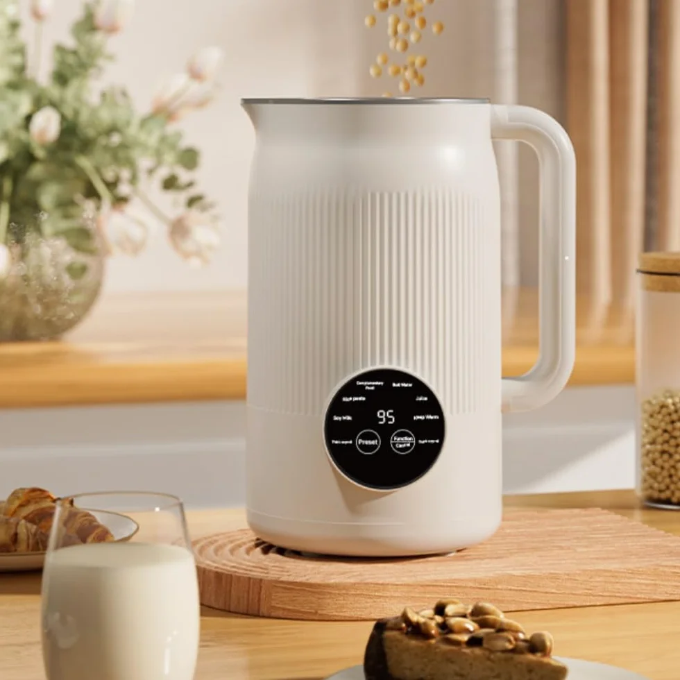 Essanova Pro- 8 en1maquina leche vegetal Automática, Función de mantenimiento del calor y temporizador,para Papillas de arroz, zumos de fruta