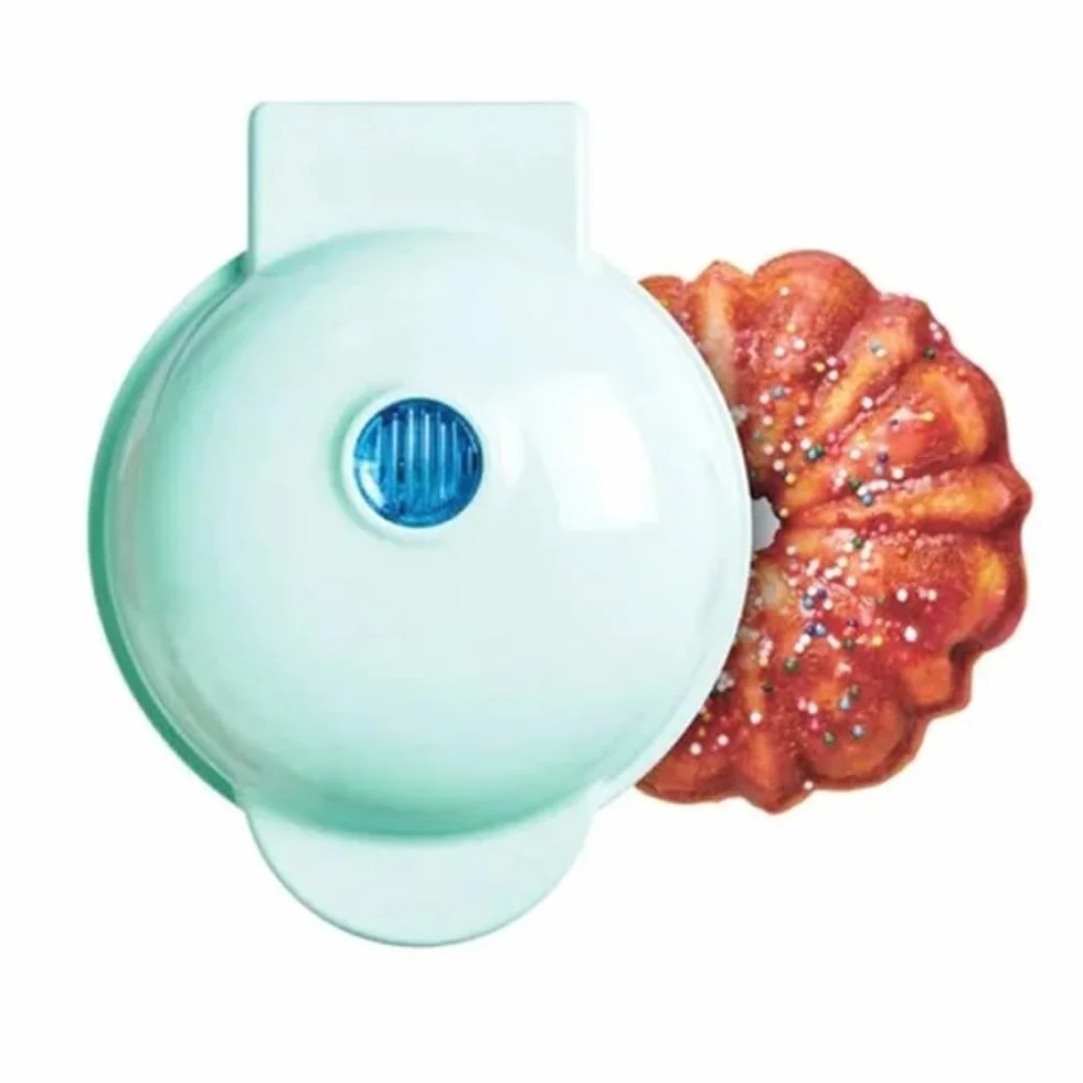 Min Make Waffle - Máquina para hacer tartas de calabaza, para niños, minimáquina para hornear, enchufe europeo
