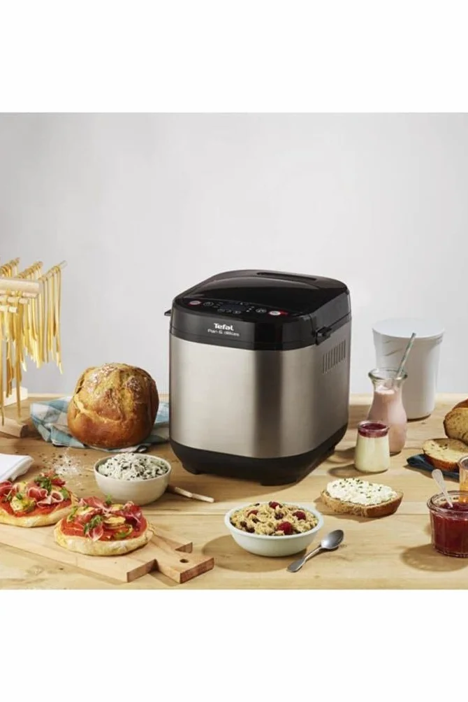 Máquina para hacer pan Tefal PF240E38, negro/acero inoxidable