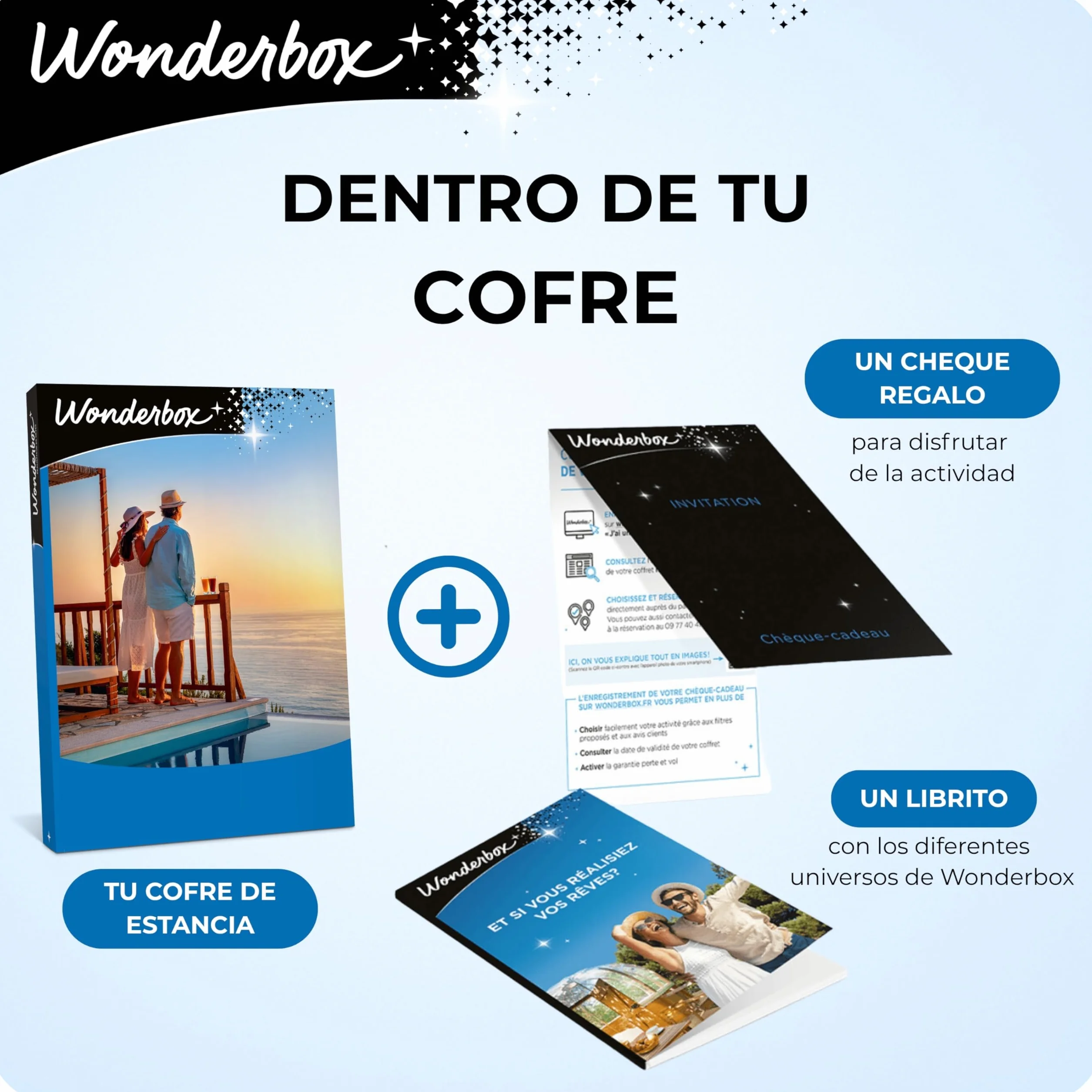 Wonderbox - Caja Regalo - Tres Días con Encanto - 4100 Estancias - 2 Noches + Desayunos - Hotel con Encanto de 4 estrellas