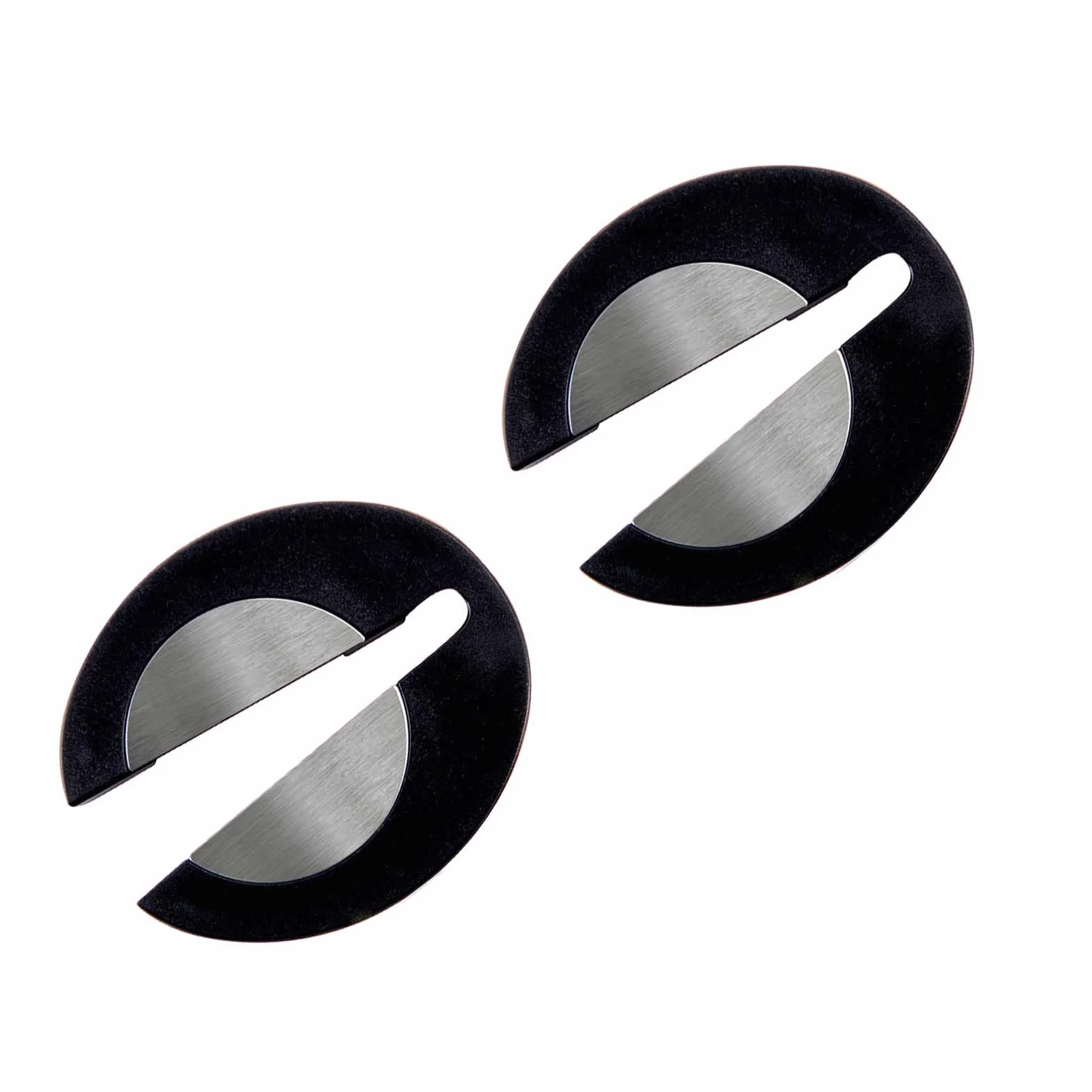 Set de 2 Pcs Cortacápsulas para Botellas de Vino, Diseño Ergonómico en Acero Inoxidable, Cortador de Papel de Aluminio Rápido y Fácil de Usar, Ideal para Amantes del Vino