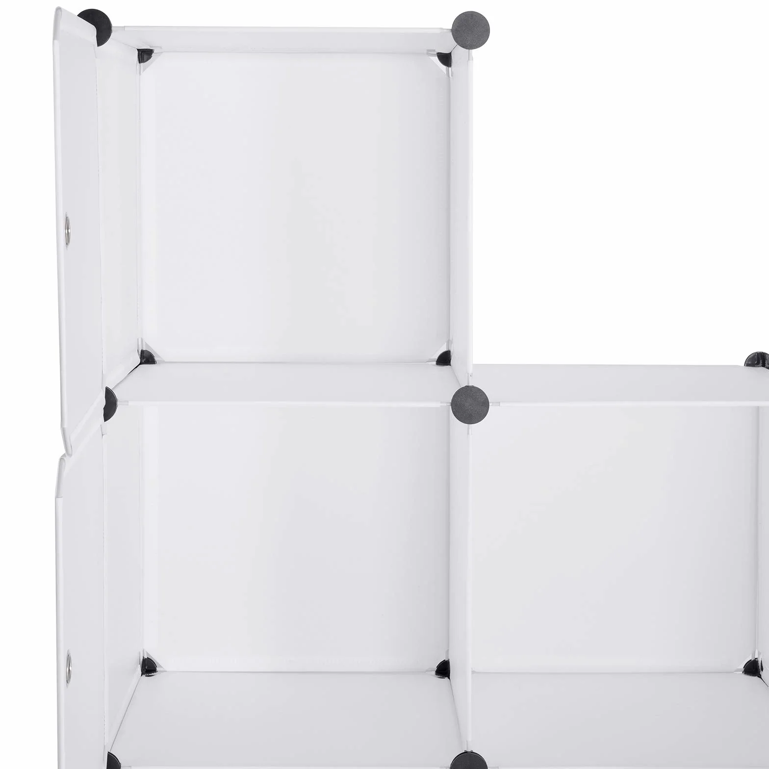 WOLTU Armario Modular Estantería 9 Cubos con Puertas 111x37x111cm Blanco
