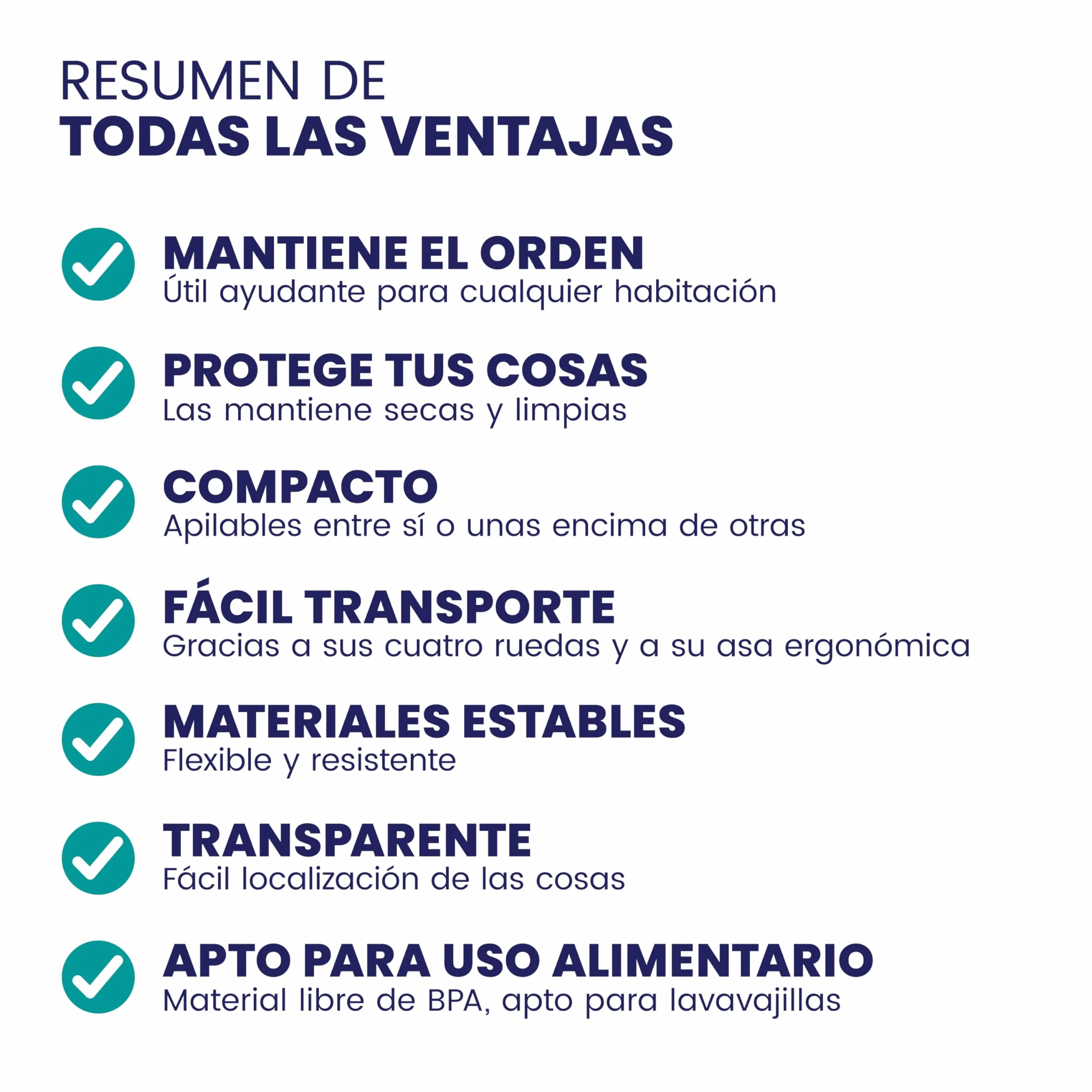 Deuba 4X Cajas de Almacenamiento 60L Tapa Clips de Cierre Transparentes Apilable