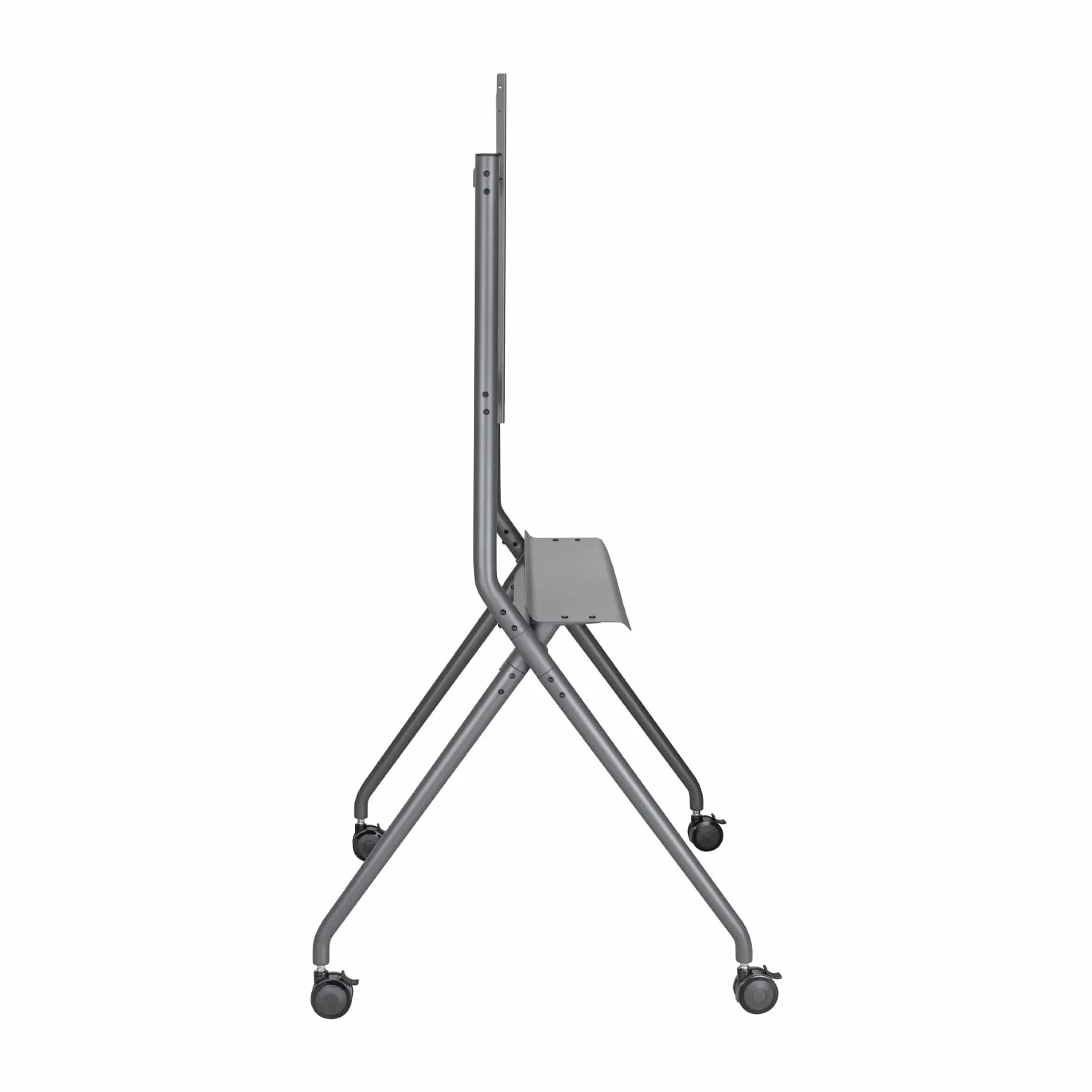 Aisens FT86FE-143 Soporte de Suelo Pro con Bandeja para TV hasta 120kg 50-86 Negro