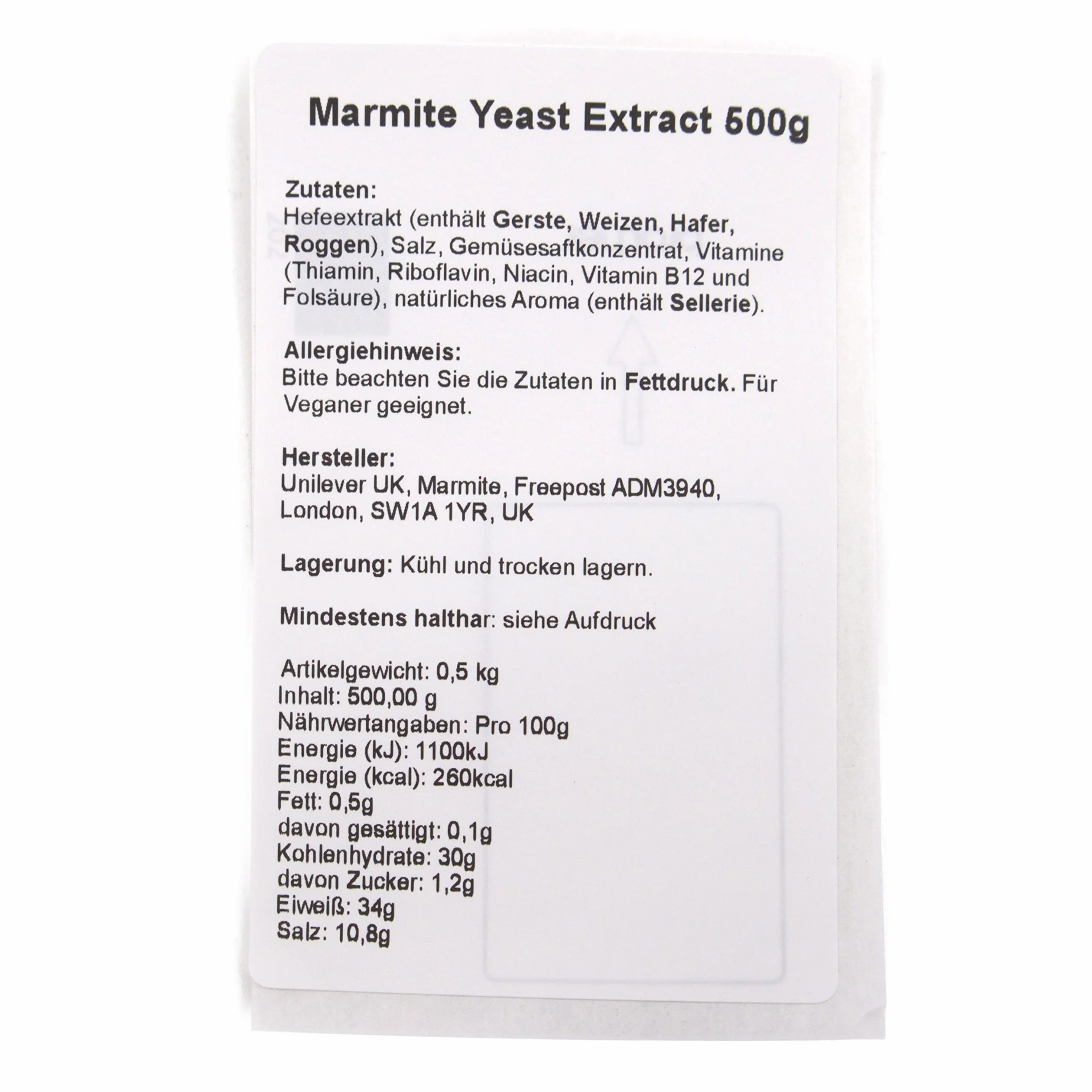 Marmite 500g (4 Pack)