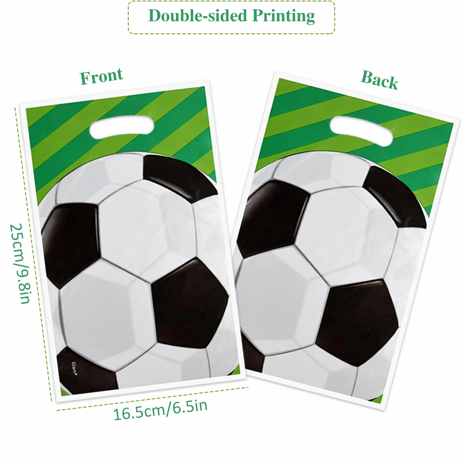 ASTARON 30 bolsas de regalo de cumpleaños de fútbol para fiestas infantiles, bolsas de plástico para fiestas de fútbol, ​​bolsas de regalo para niños, regalos de fútbol, ​​suministros de decoración