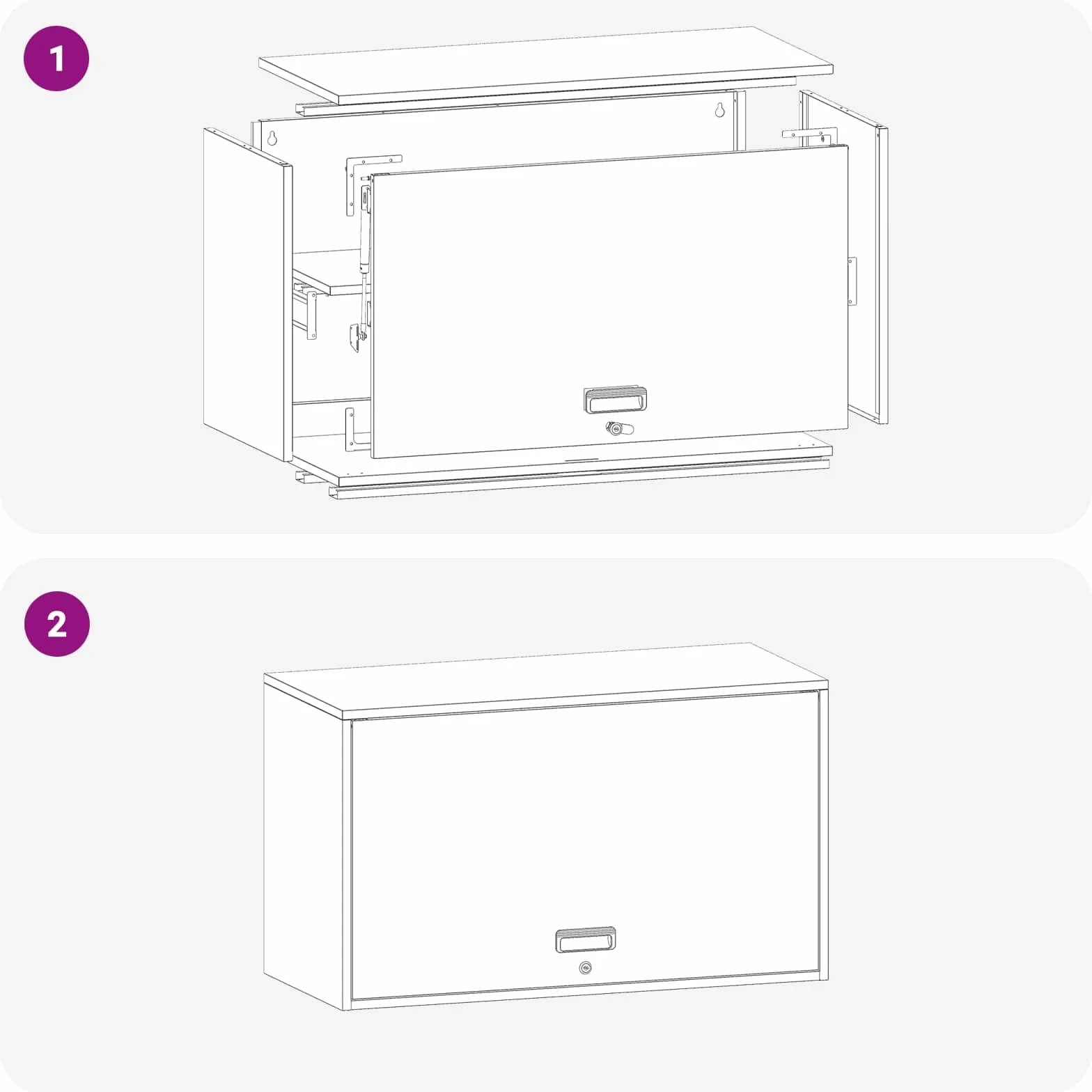 vidaXL Armario de Pared para el Garaje Negro 90 x 40 x 53 cm, Sala, Muebles Modernos de Almacenamiento, gabinete Funcional, diseñado para Ahorrar Espacio, ¡Organiza tu hogar