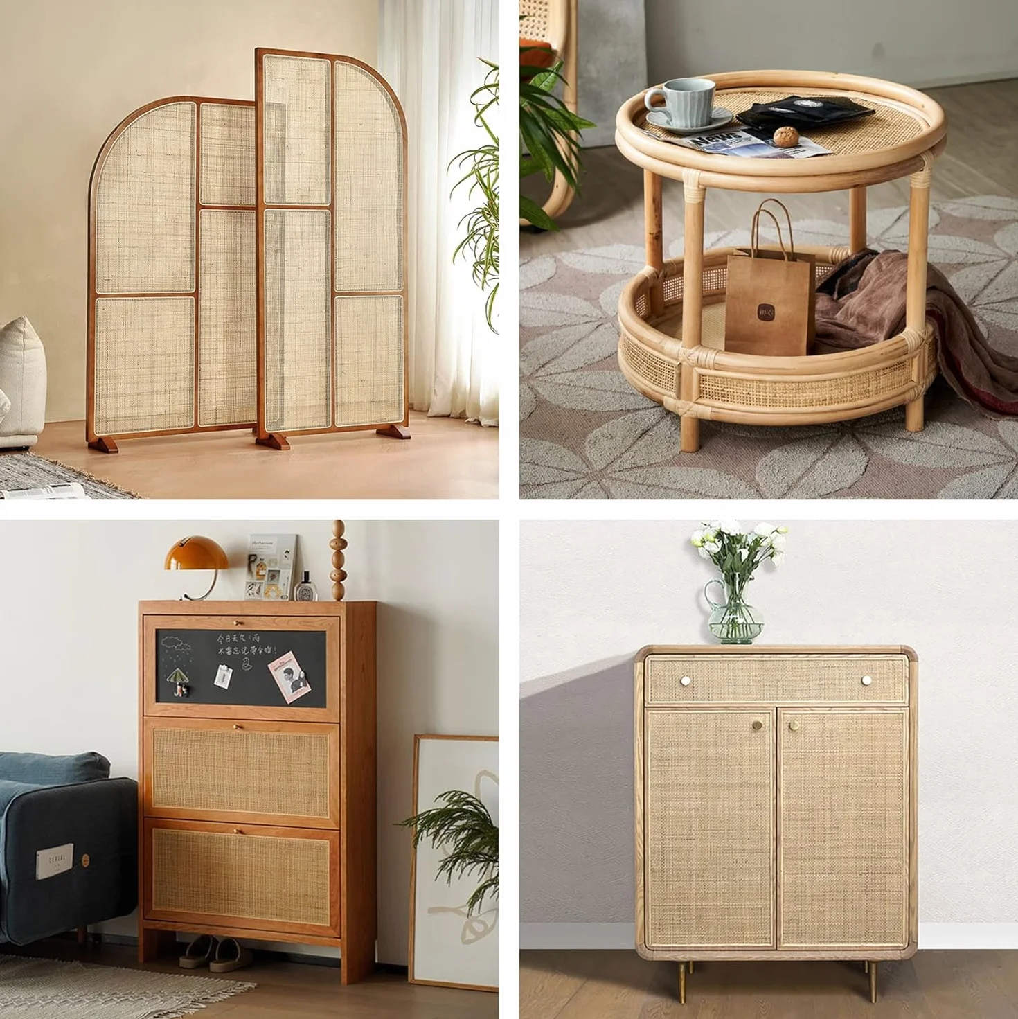 HEYOUTH Rollo de Mimbre Natural,Correas de Caña Natural,Trenza vienesa,Rejilla Mimbre,para Proyectos de Caning,Caña de Malla Abierta Tejida para Muebles, Sillas, Armarios, Techos(40cm x 2 m)