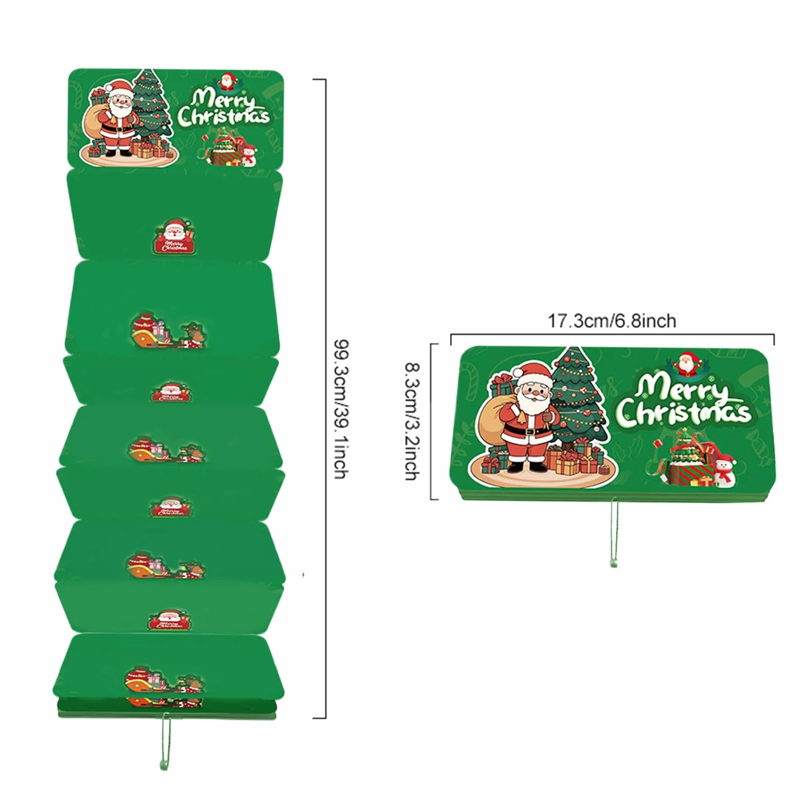 Christmas Money Holder - 10 Slot Santa Cash Organizer for Holiday Gifting, Party Supplies with Easy Storage Function, Festive Gift Envelope for Men Women Boys Girls Teens Family Friends