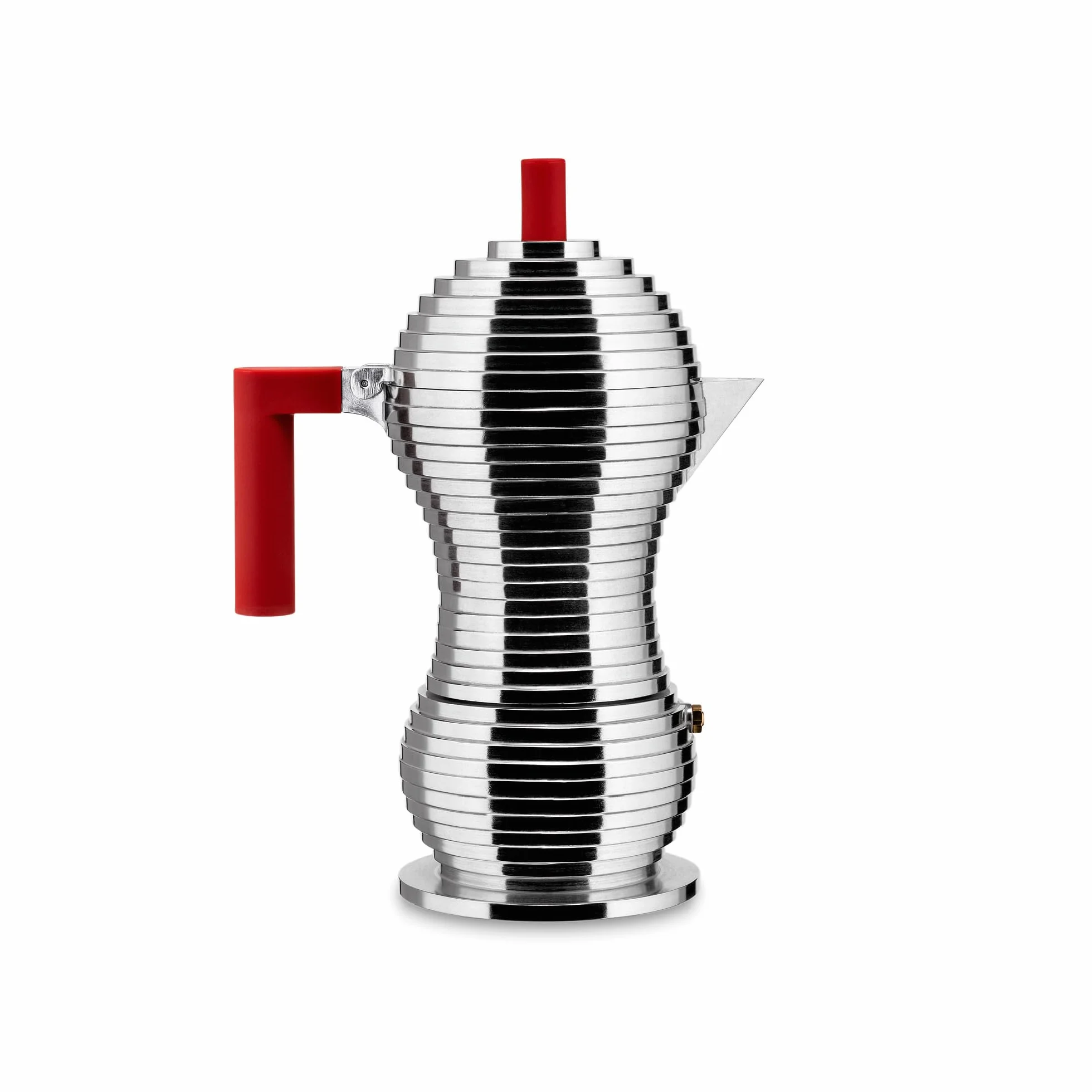 "PULCINA" CAFETERA 6 TAZAS INDUCCIÓN ROJA