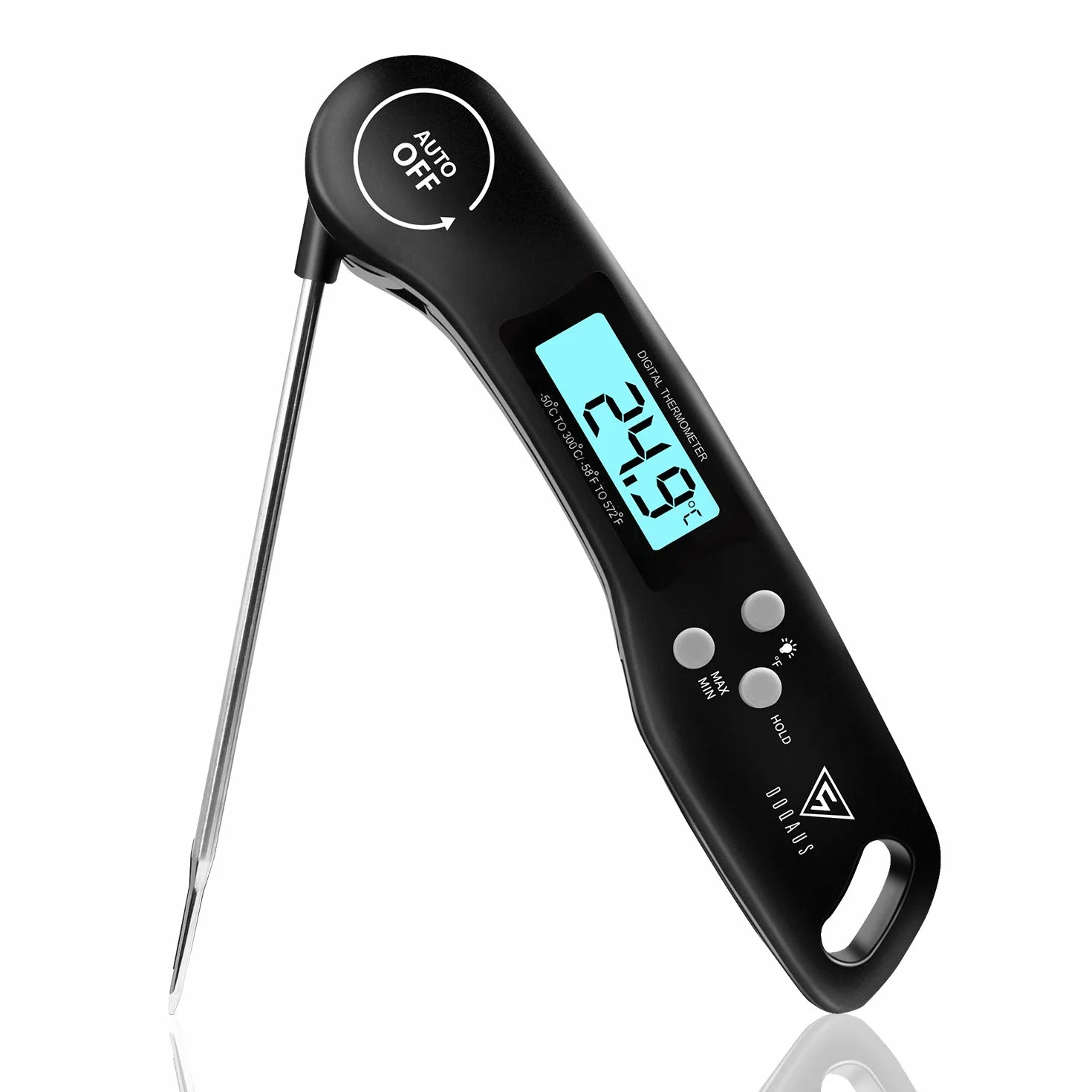 DOQAUS Termómetro Cocina Digital Lectura Instantánea 3s Sonda Larga °C/°F Conmutable