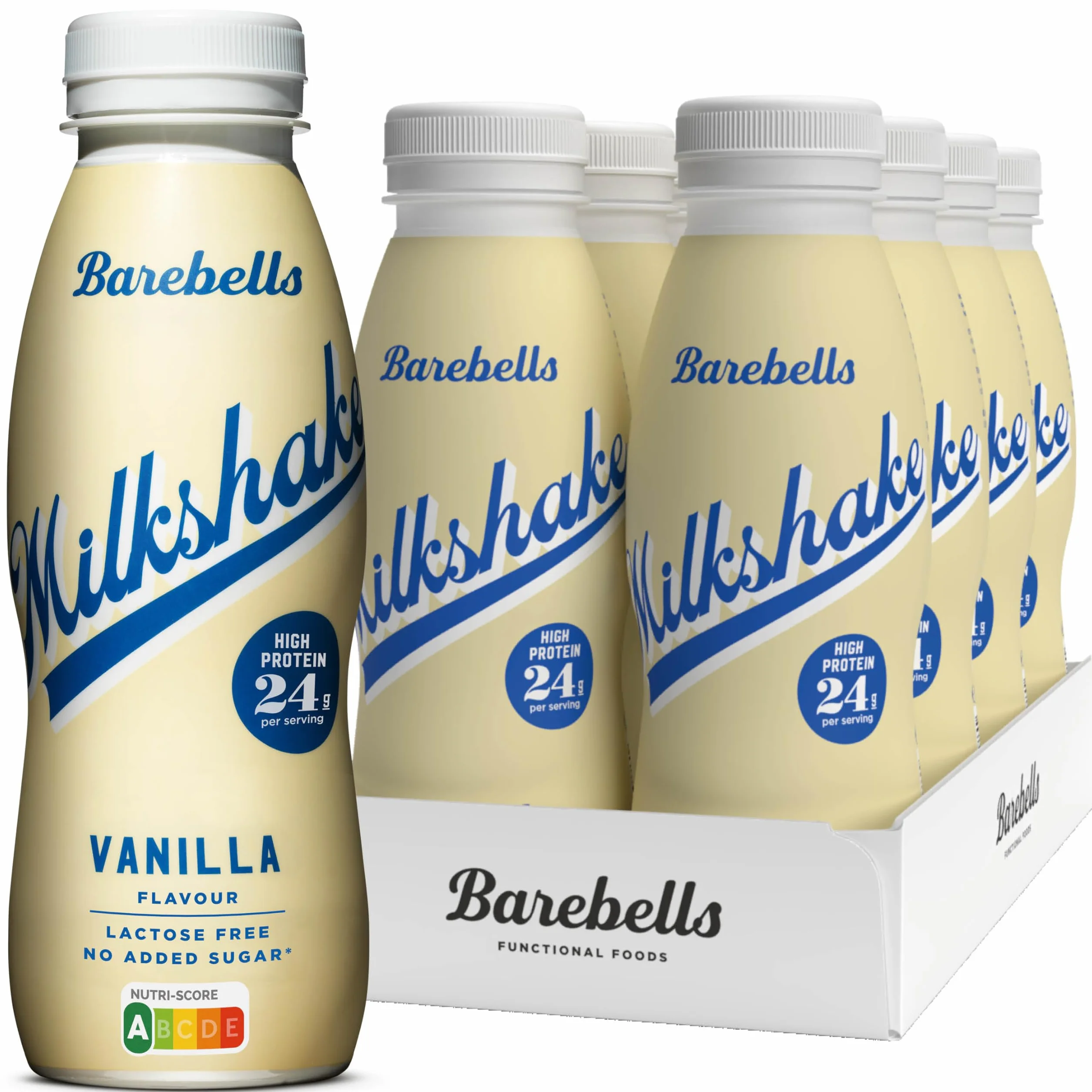 Barebells Batido de Proteínas Cremoso Vainilla 24g Proteína Sin Lactosa 8x330ml