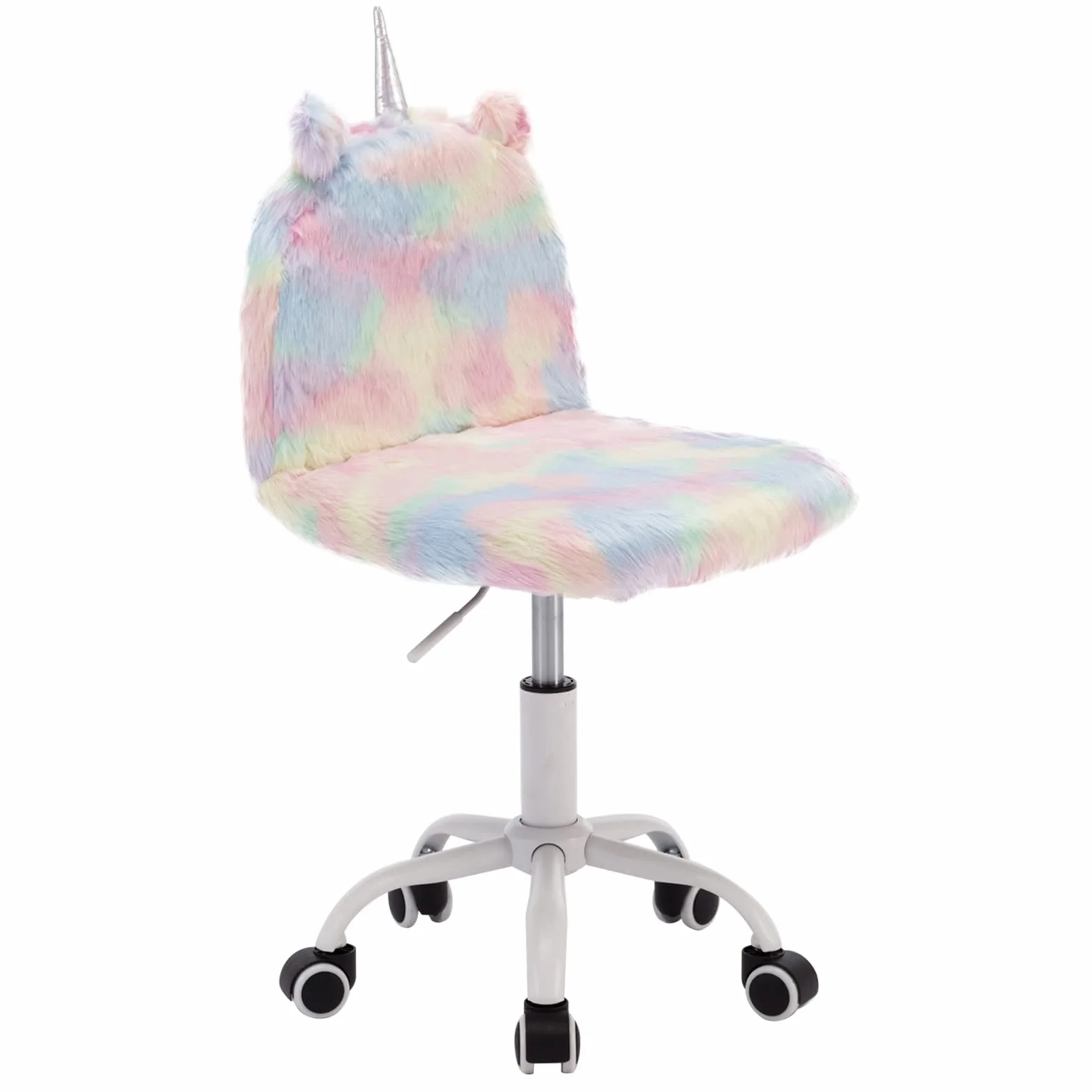 Wahson Silla Infantil Escritorio de Piel Sintética,Silla Giratoria Altura Ajustable de Estudio para Niños/Juvenil(Colorido)