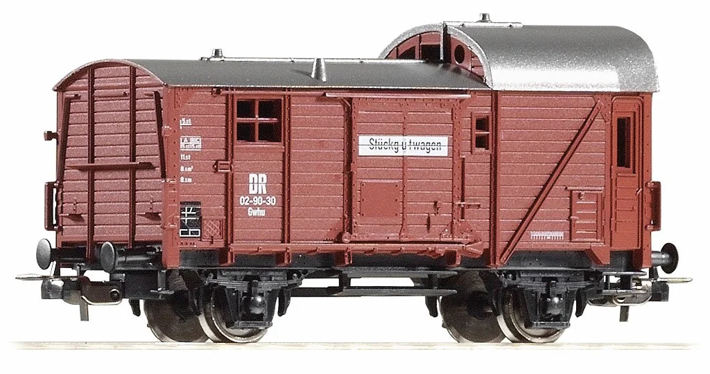 Piko 57708 Gwhu02 DR III - Vagón de Tren Color Rojo Oscuro
