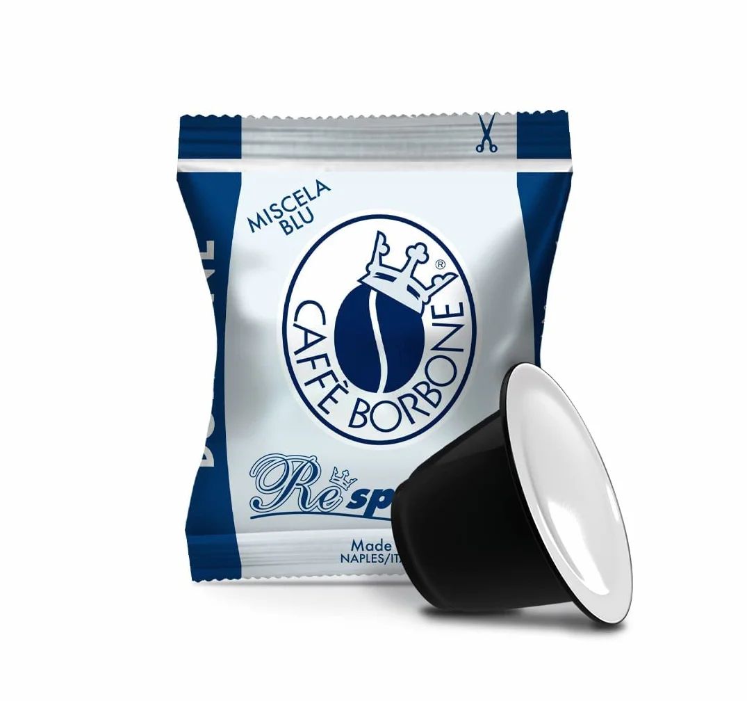 Caffè Borbone Respresso Mezcla de Café Azul 100 Cápsulas Compatibles Nespresso