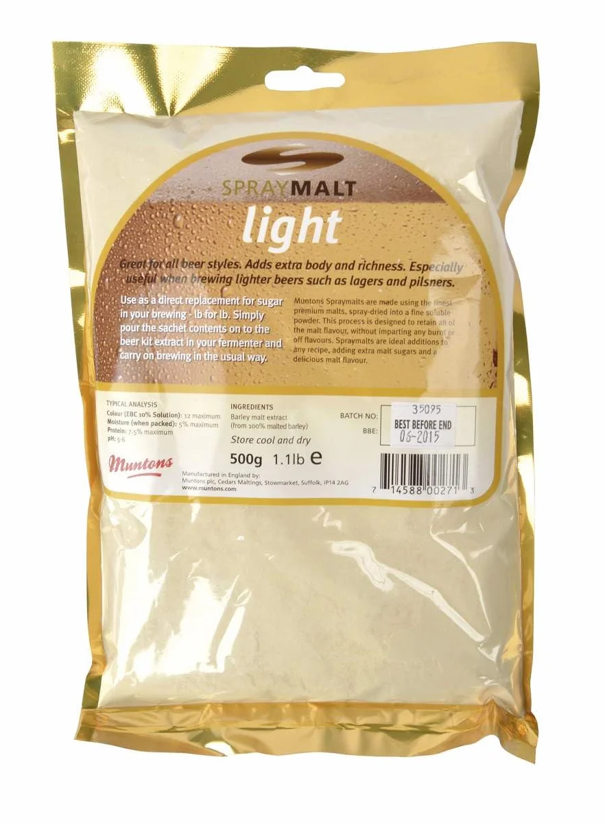 Muntons Extracto de Malta Deshidratado en Polvo Pálido 500g