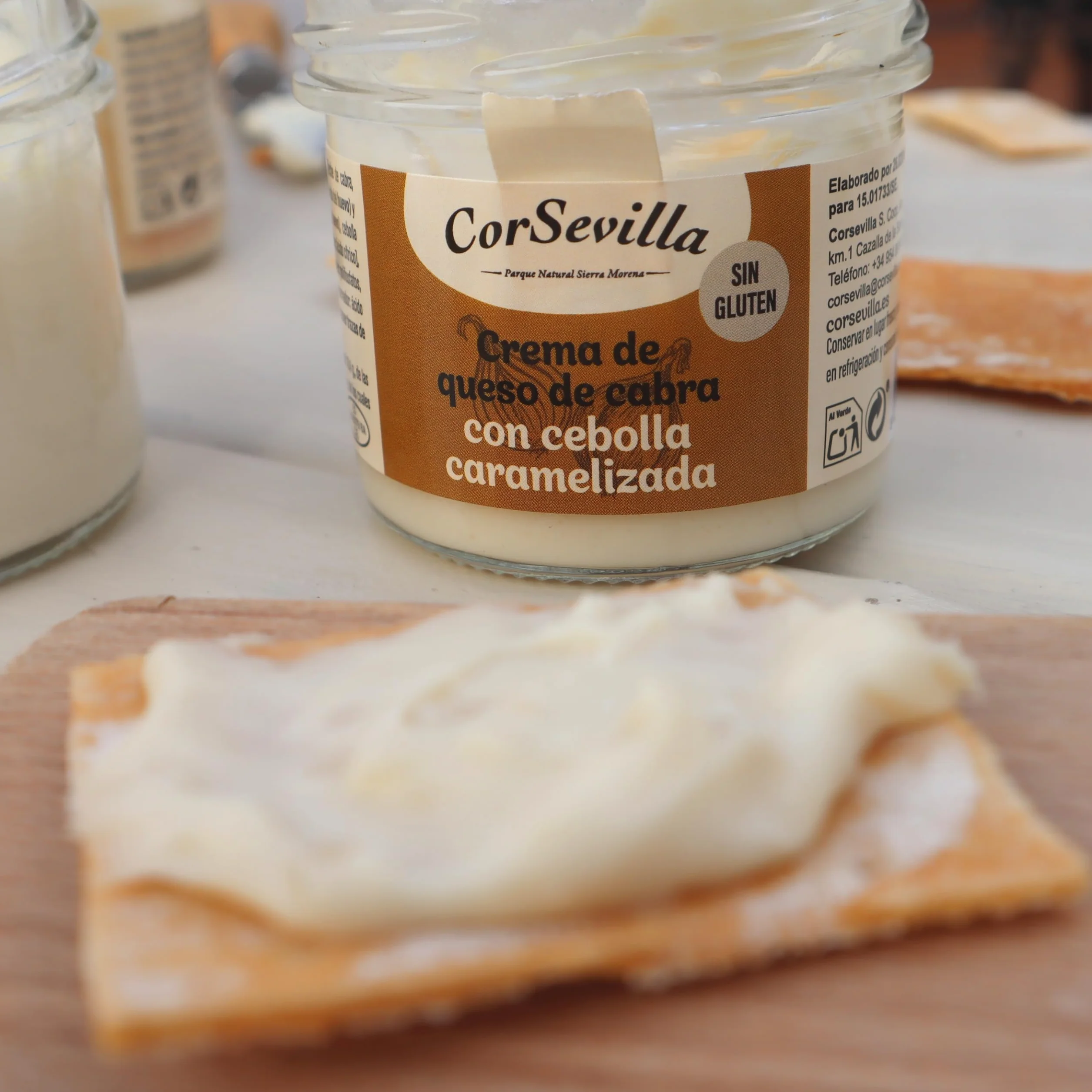 Crema Queso Cabra Curado Cebolla Caramelizada Queso Untar Gourmet 100 g