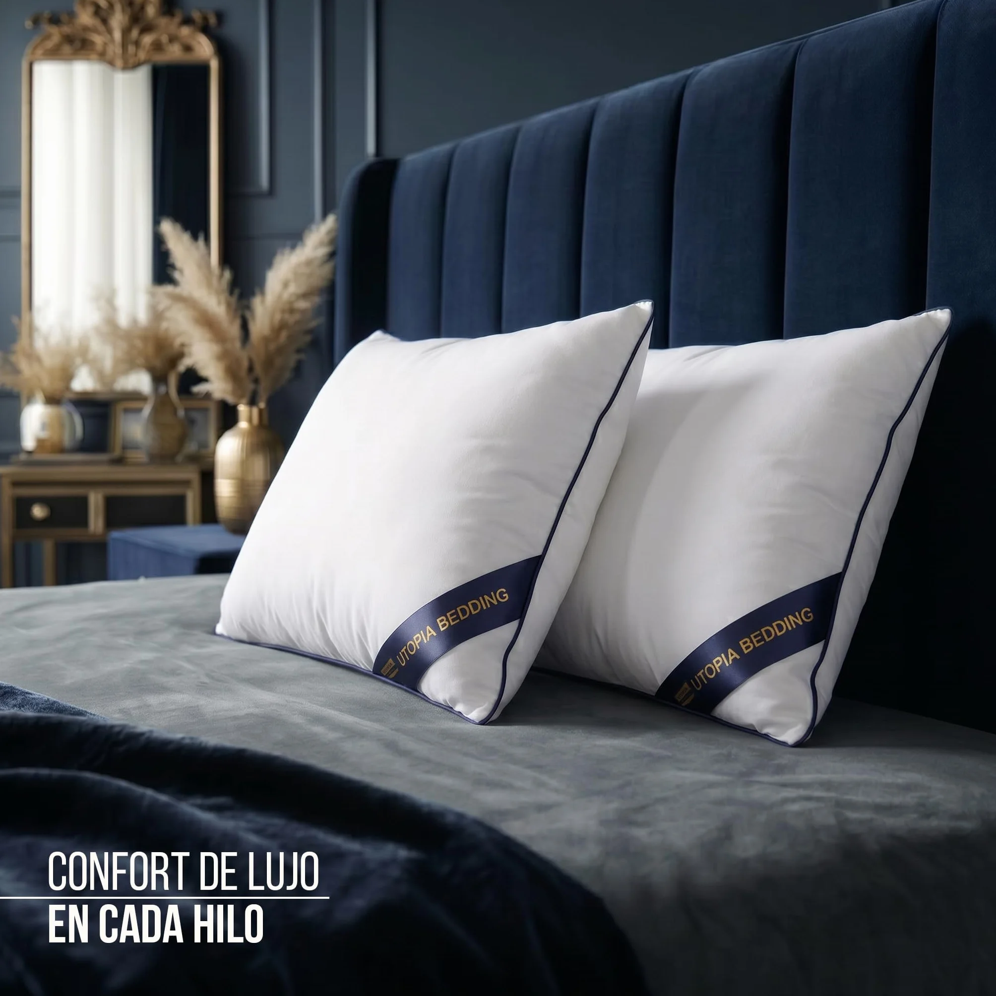 Utopia Bedding Relleno Cojín Decorativo 30x50 cm Blanco 2 Unidades
