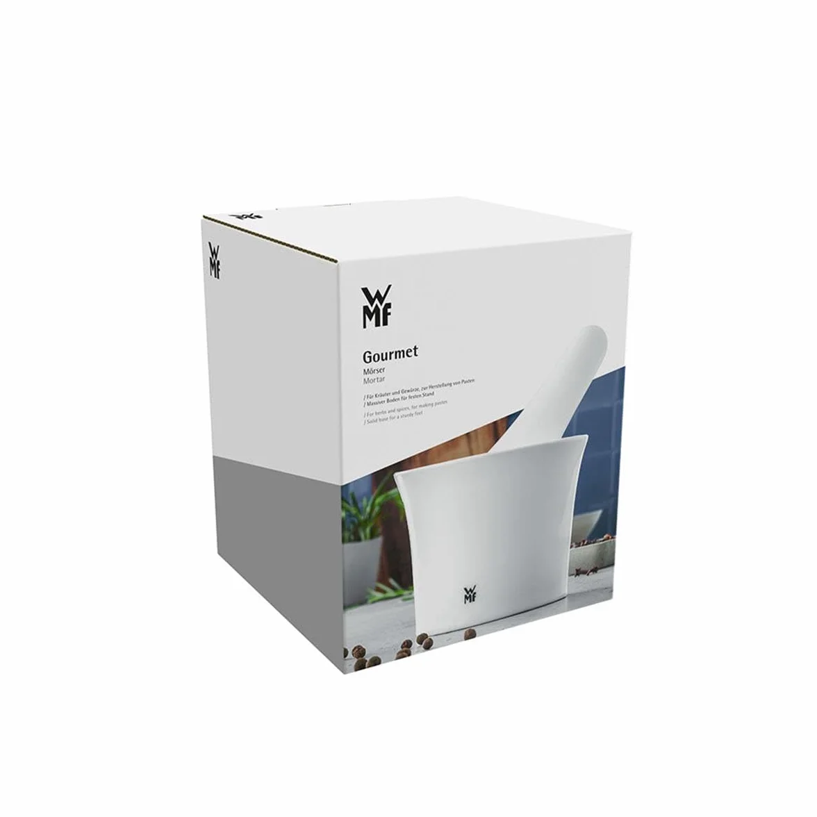 WMF - Mortero Macerar con Mazo de Porcelana 12cm Ø-10cm Altura