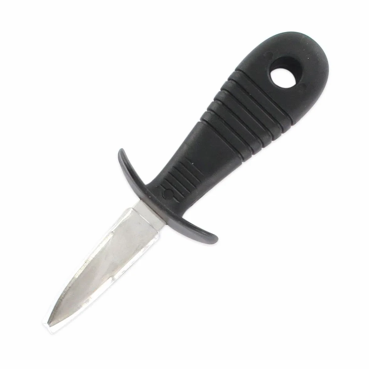 Fackelmann 43780 - Cuchillo para ostras, Cuchillo para Abrir ostras, Cuchillo para ostras, plástico, Acero Inoxidable, Negro, Rojo, 15,5 x 5,3 x 3,9 cm