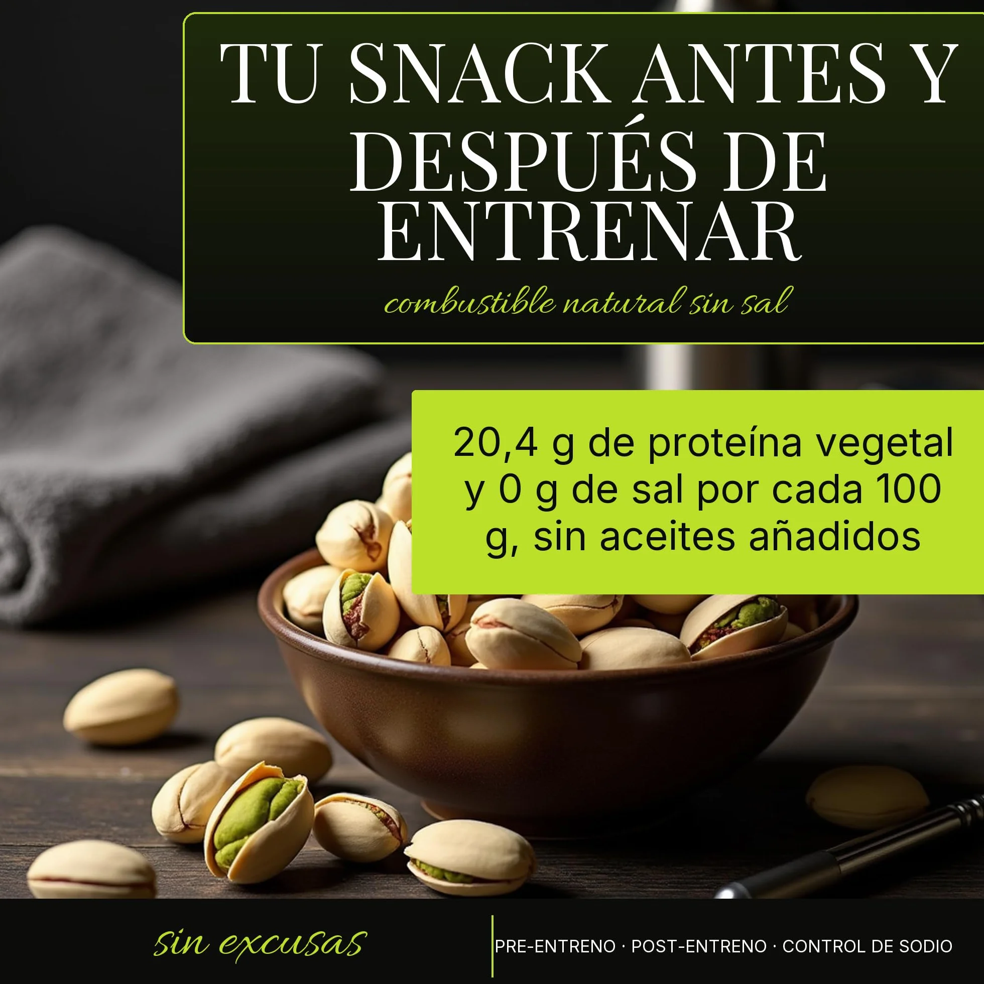 Pistachos Tostados Sin Sal Españoles Con Cáscara 4x250g Snack Saludable