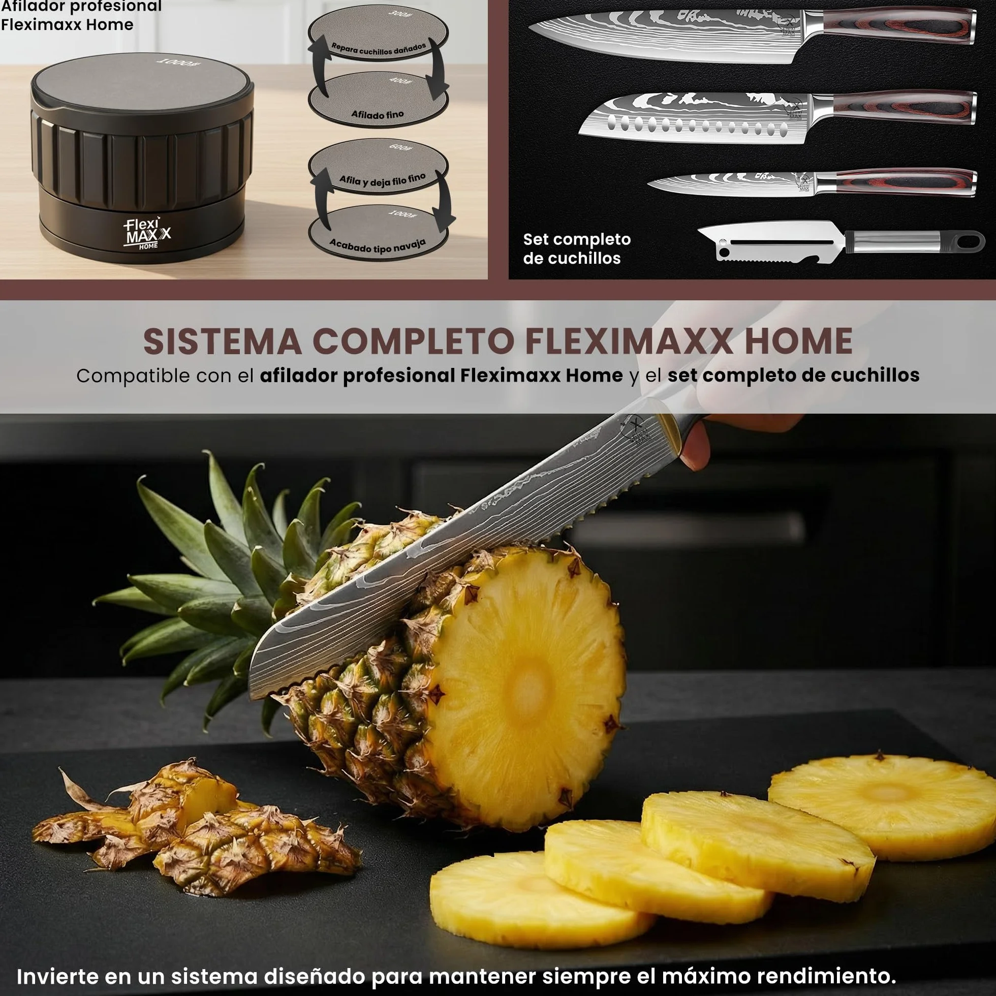 Cuchillo de Pan Profesional 20 cm Cuchillo de Sierra para Pan Crujiente y Baguette Cuchillo de Cocina de Acero Inoxidable con Mango de Madera Ergonómico Cuchillos cocina Profesional