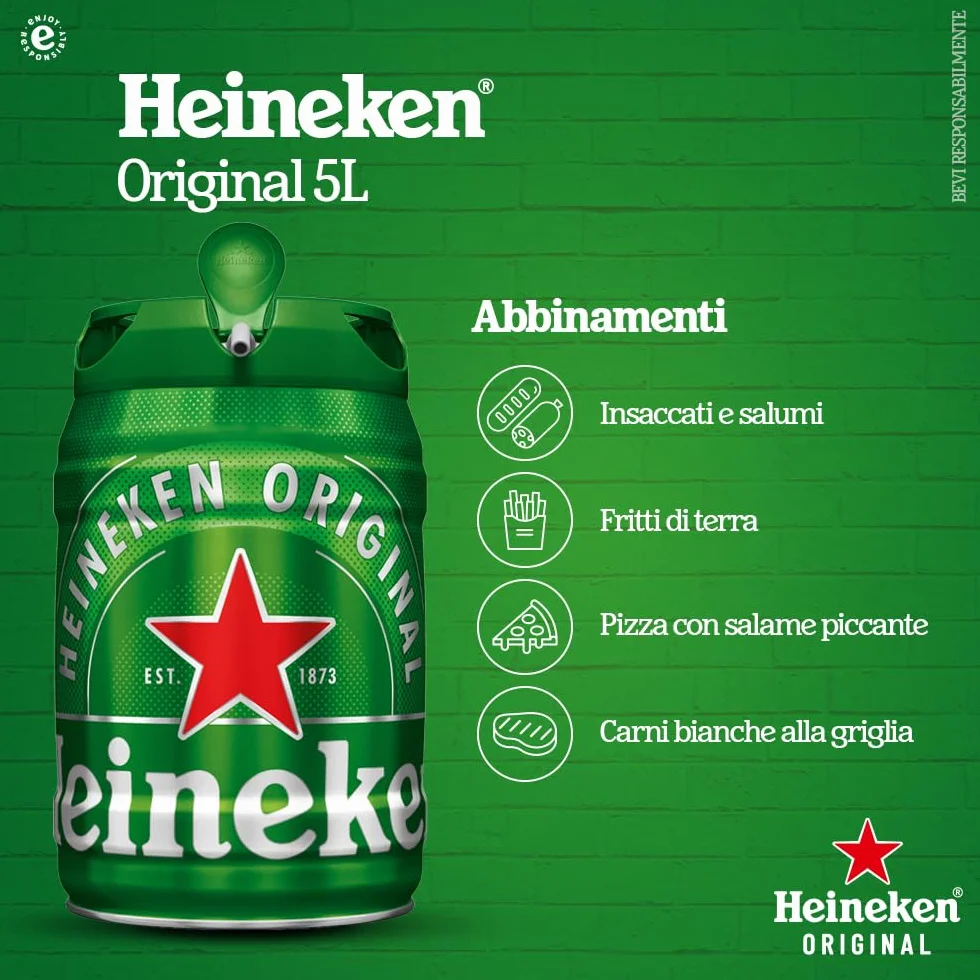 Heineken Cerveza Lager 2 x 5000ml