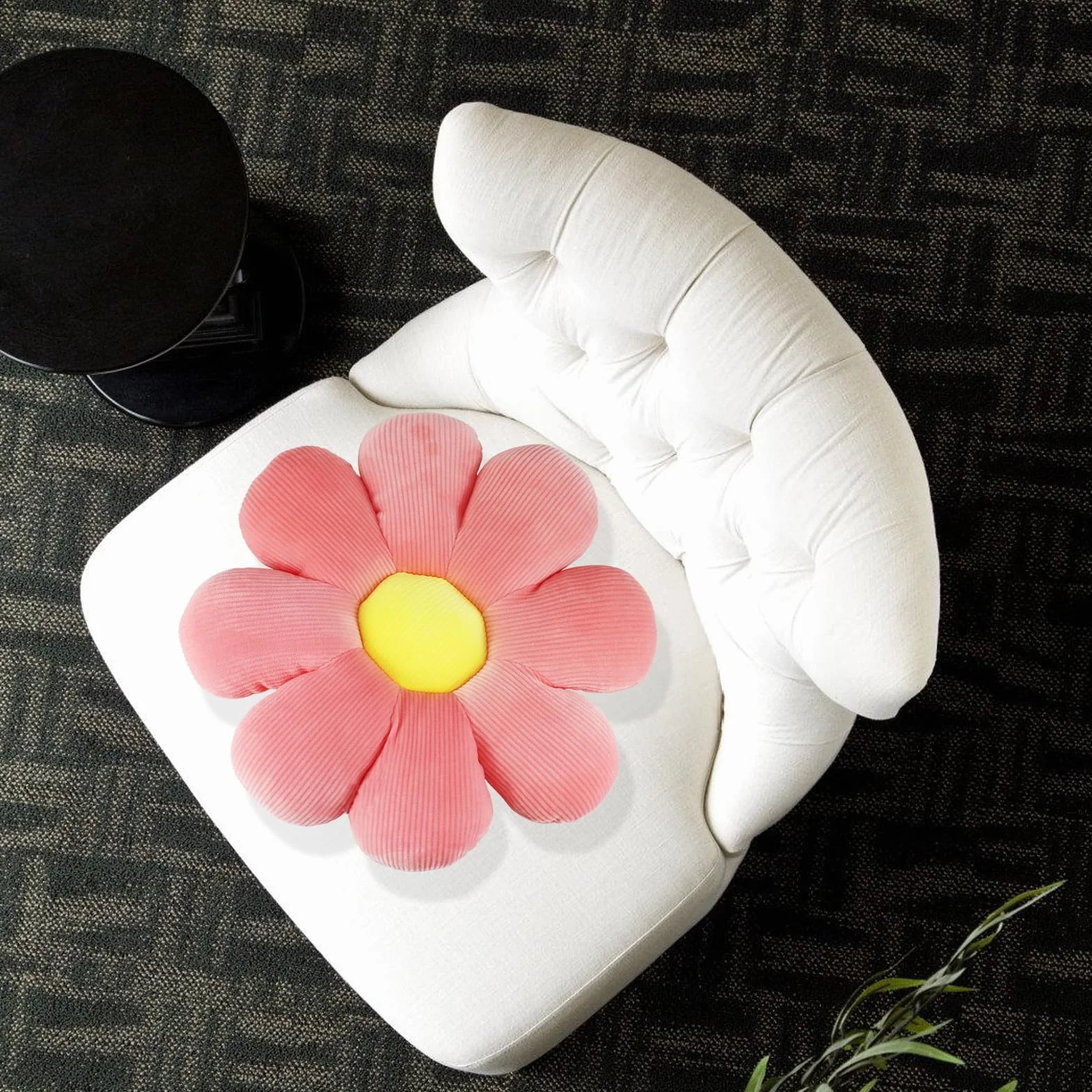 Cojines de suelo margarita flor para cama sofá silla