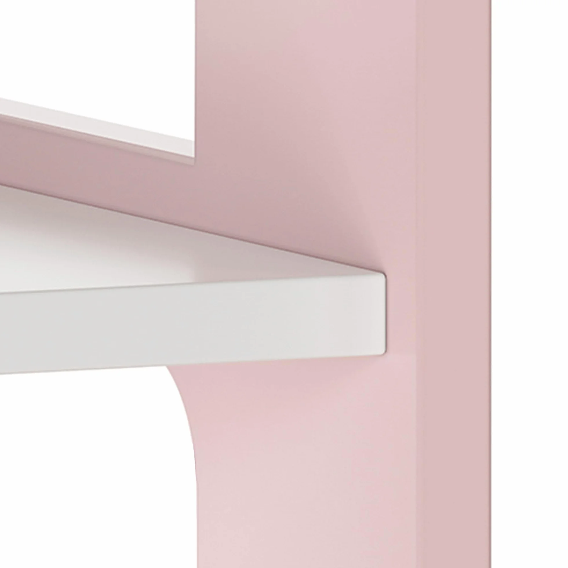 Perchero Burro Infantil Vestnes con Estantería 114 x 77 x 30 cm - Rosa/Blanco