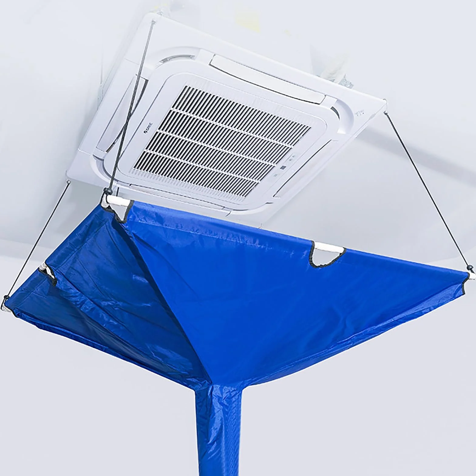Funda de limpieza reutilizable para aire acondicionado para unidades centrales de techo, bolsa de protección de pared