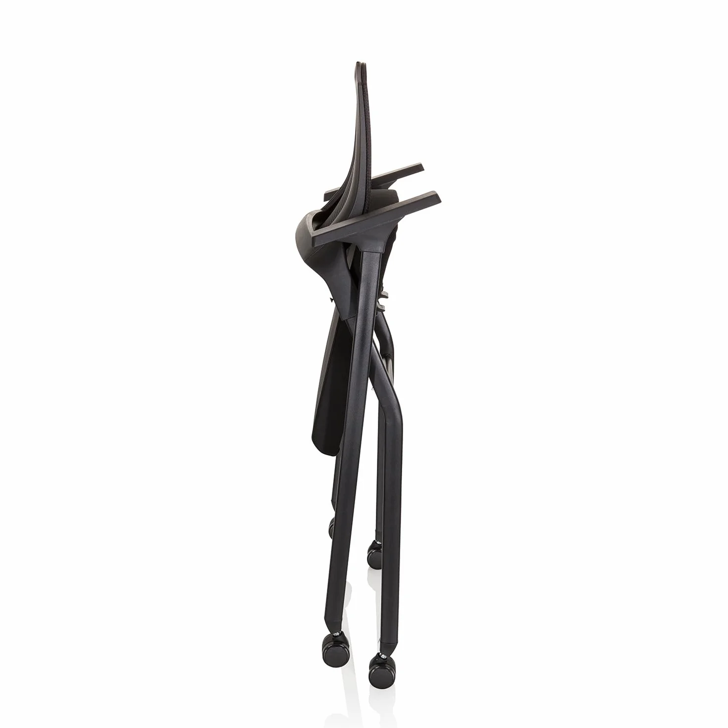 Silla Plegable Priority II Tela y Malla Negro 150 kg Ruedas