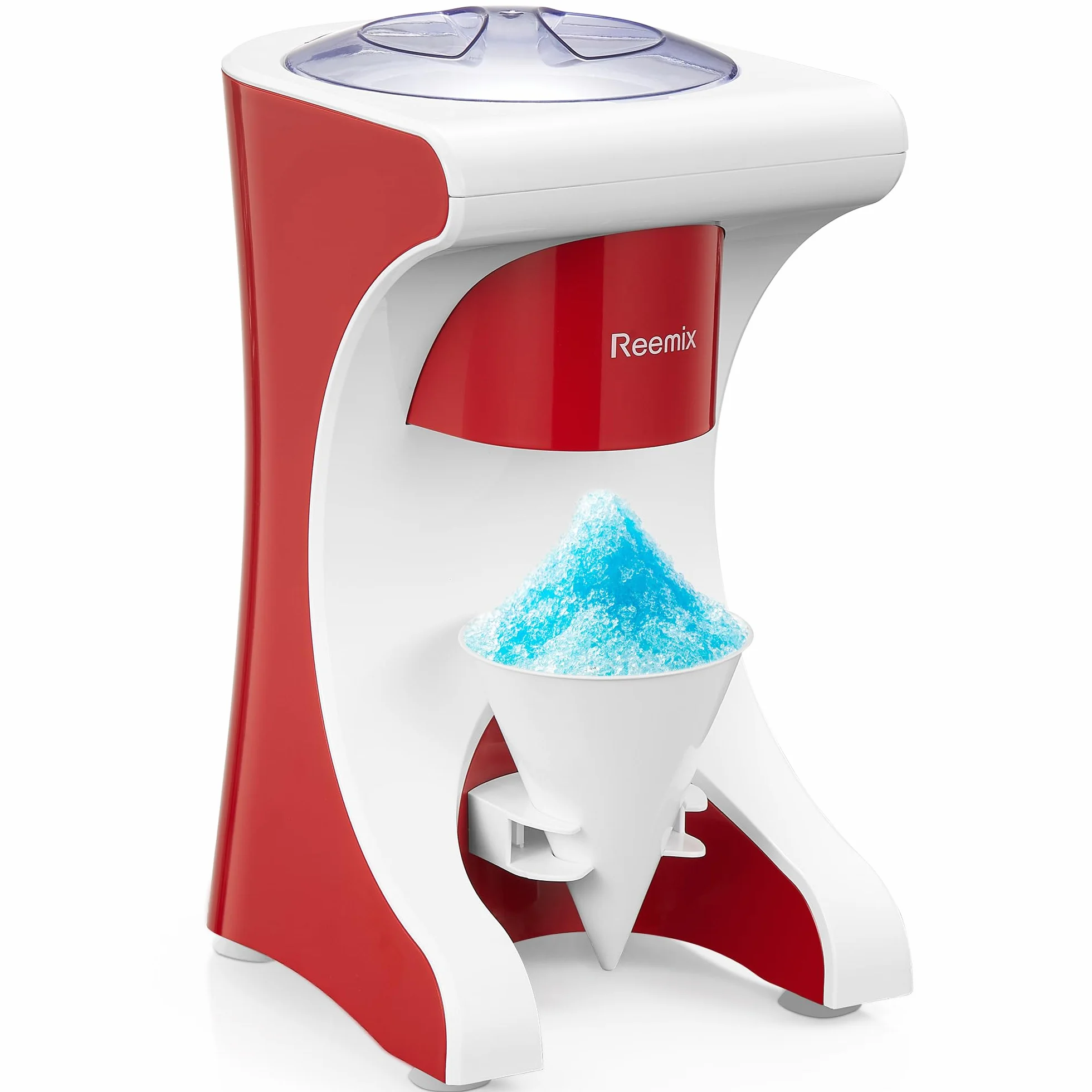 Reemix Máquina de hielo afeitado encimera para conos de nieve