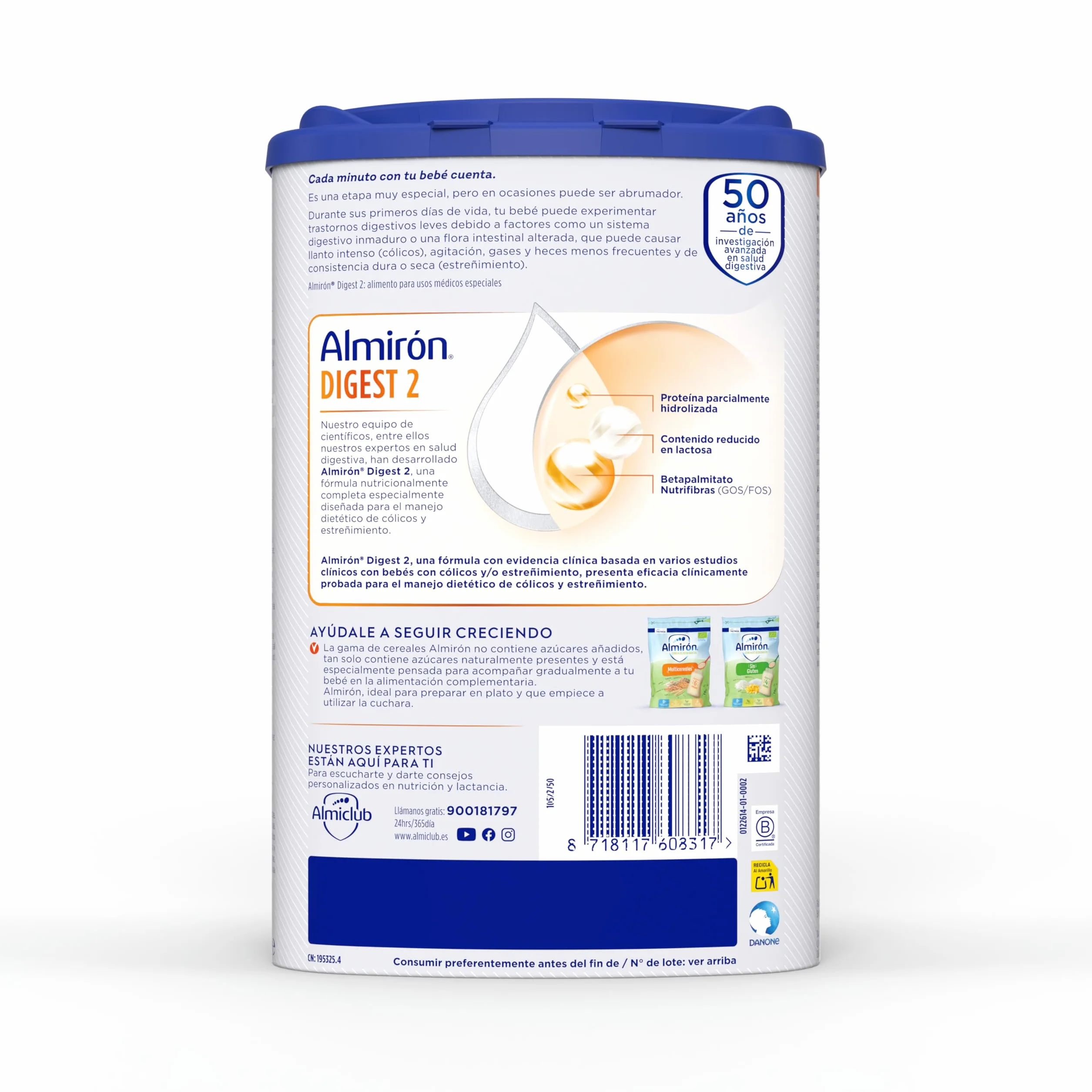 Almirón Advance Digest 2 Leche Fórmula En Polvo 800 g Desde 6 Meses