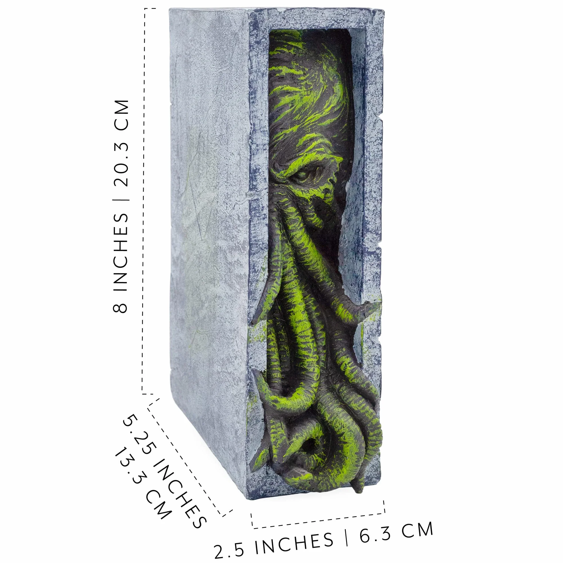 Toy Vault Cthulhu - Inserto de estantería, sujetalibros de Resina, Estatua de Monstruo de Cthulhu